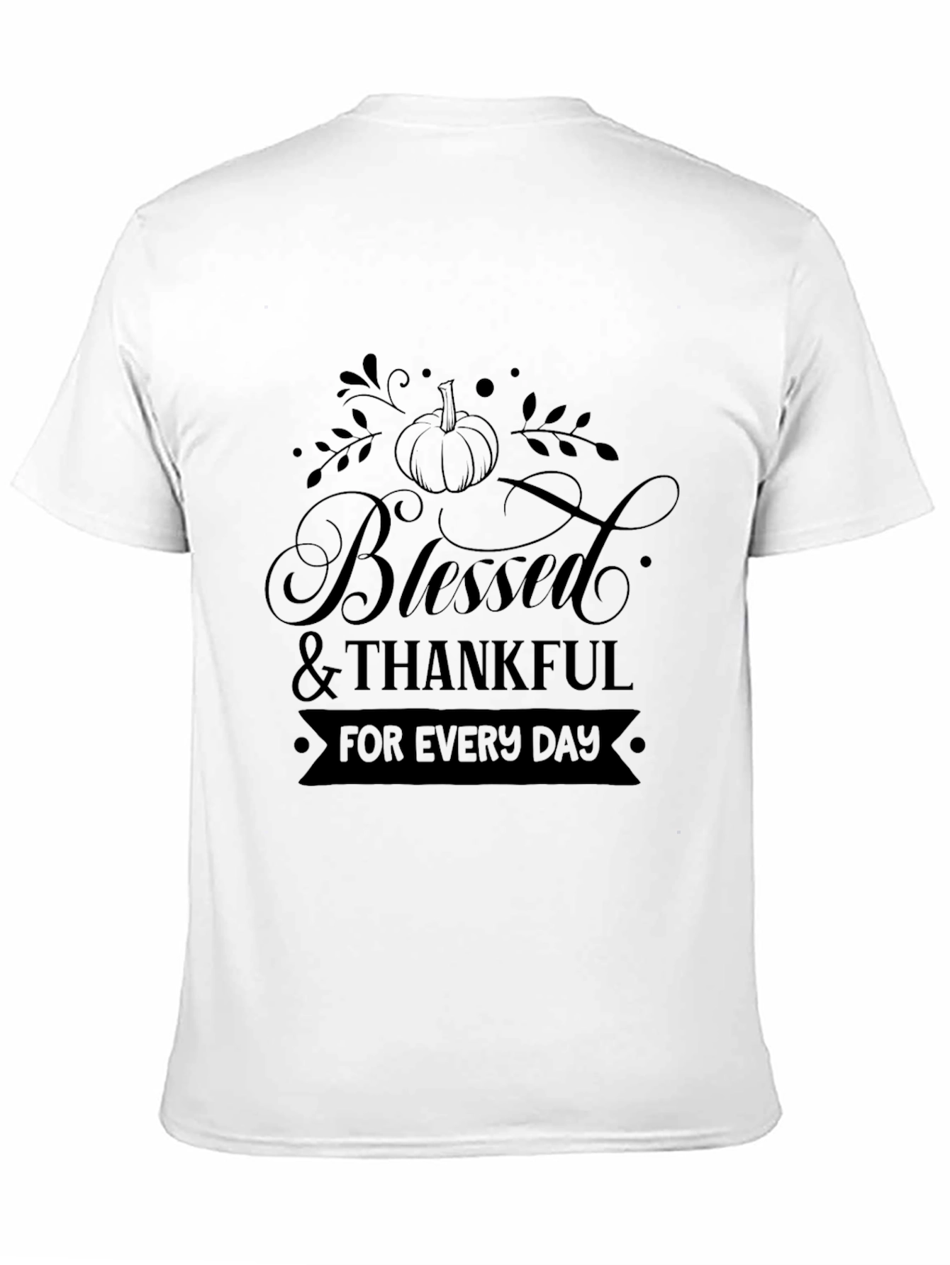 Blessed & Thankful Black Tee