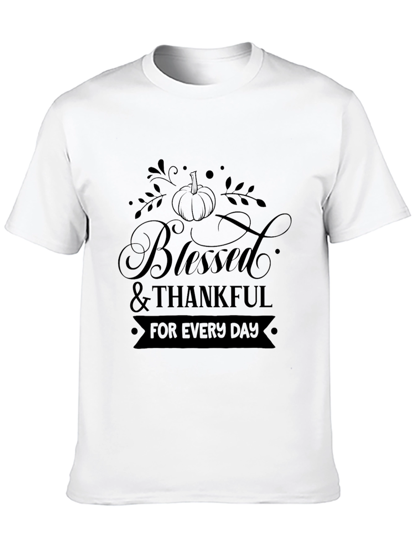 Blessed & Thankful Black Tee