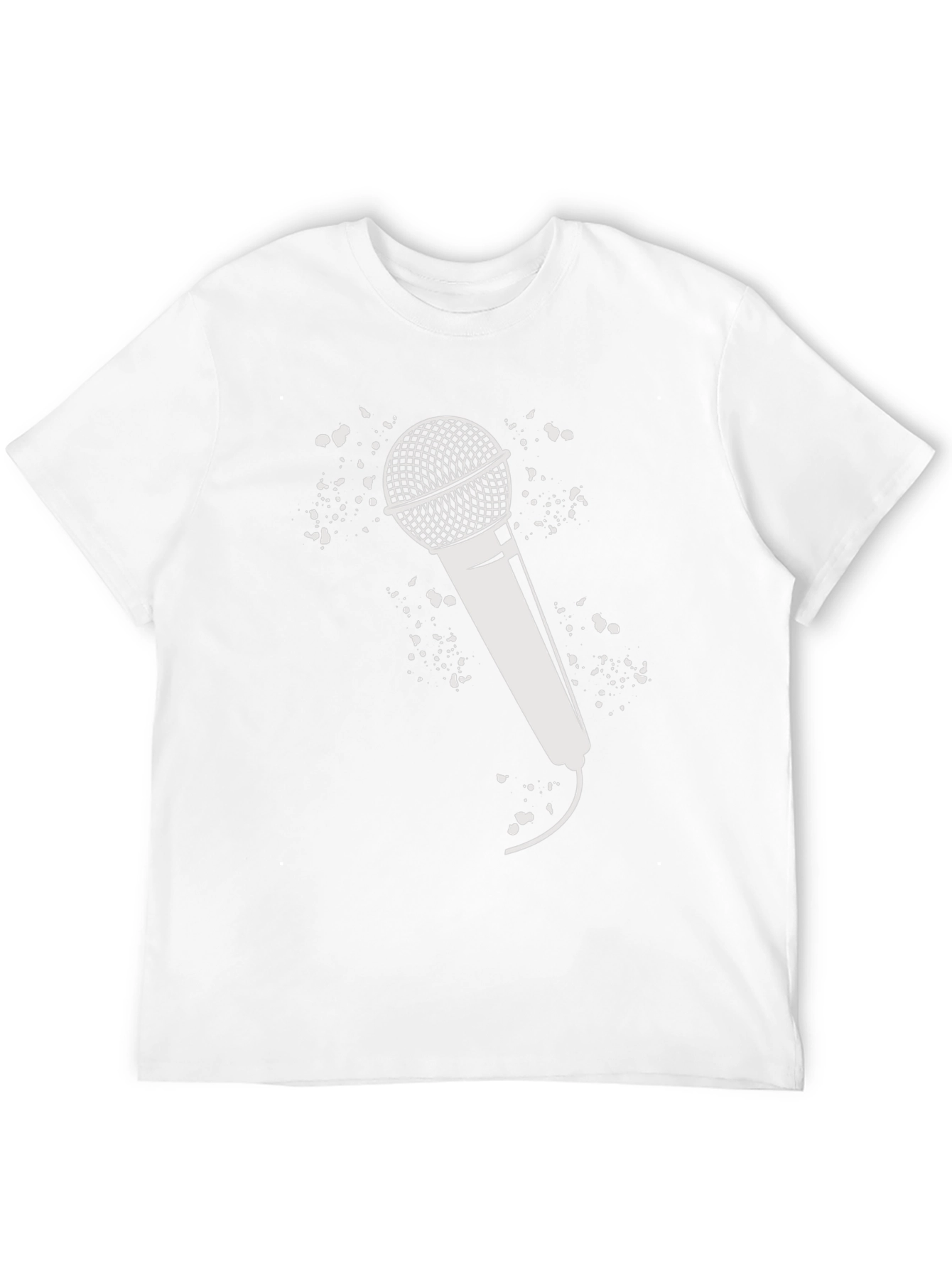 Microphone Graphic Tee - Black