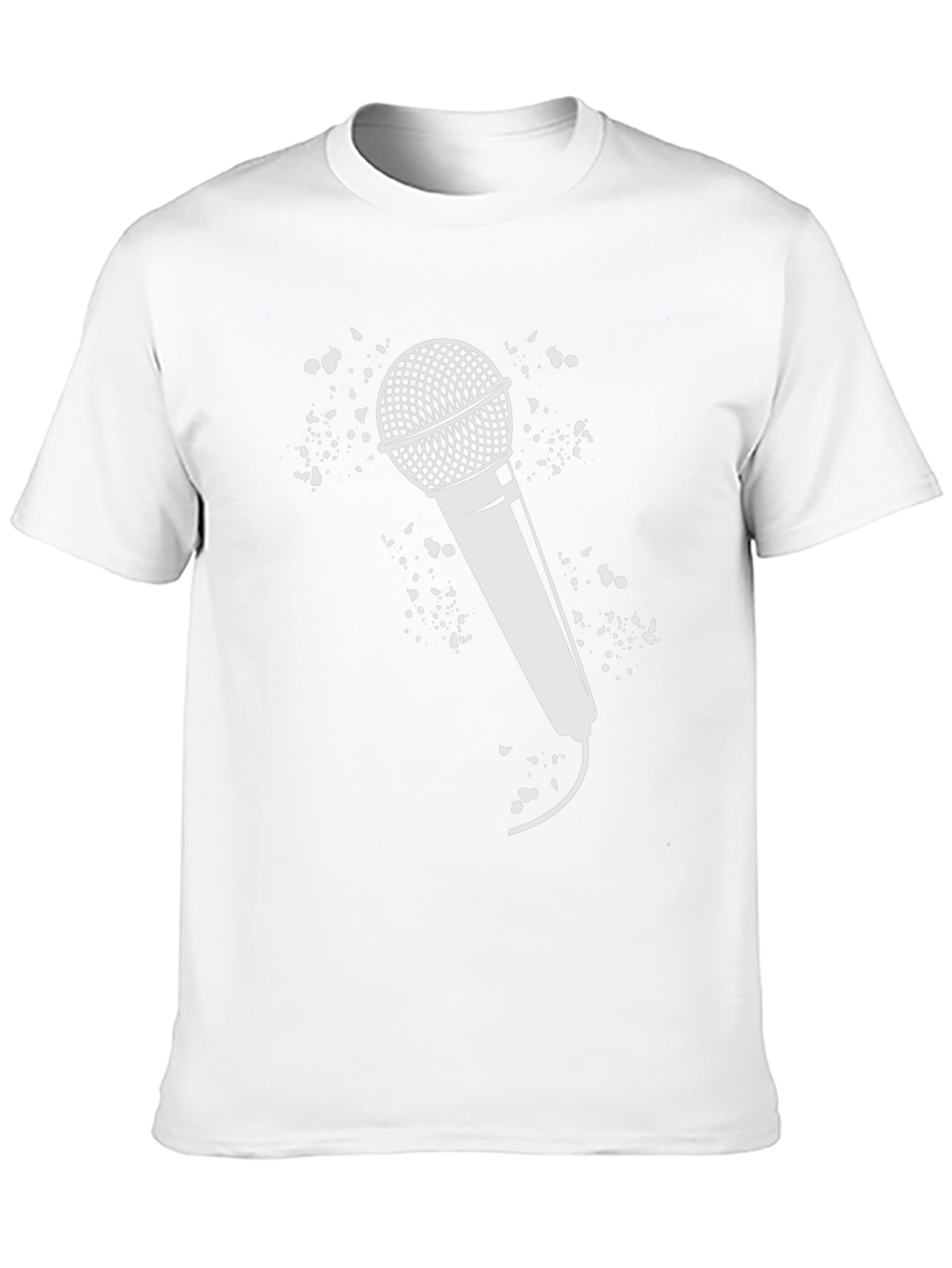 Microphone Graphic Tee - Black