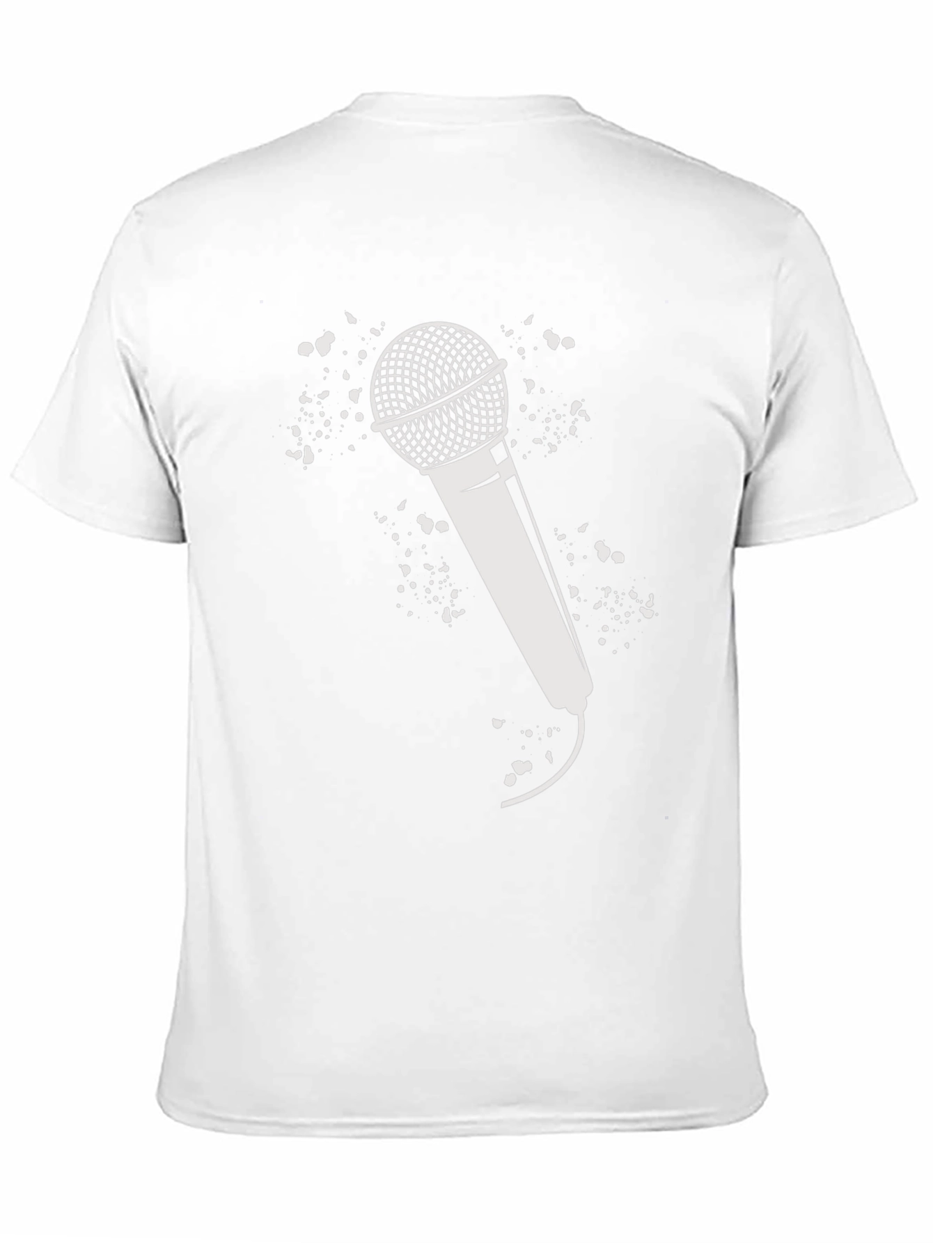 Microphone Graphic Tee - Black