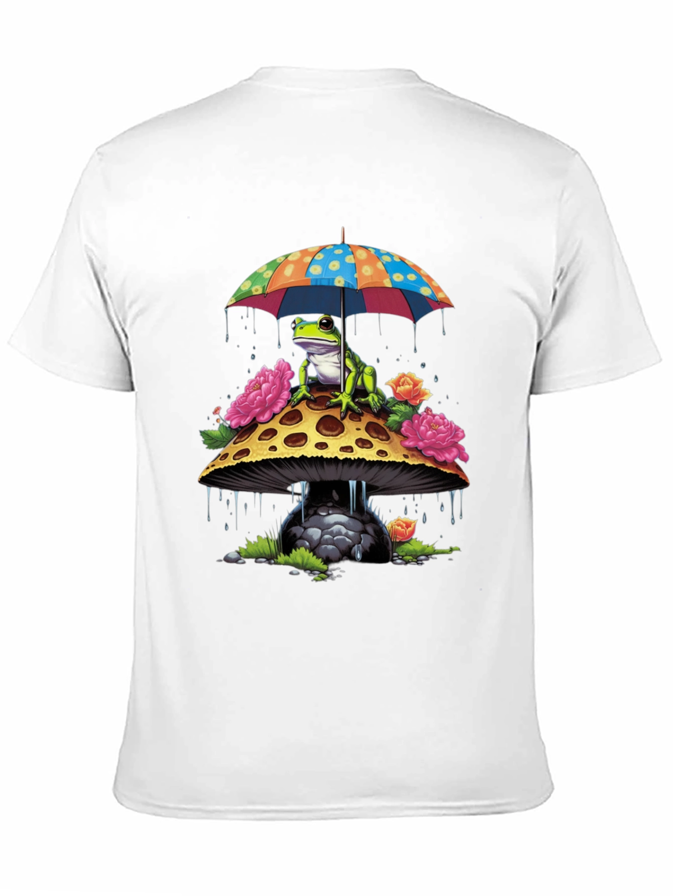 Frog Mushroom Umbrella T-Shirt
