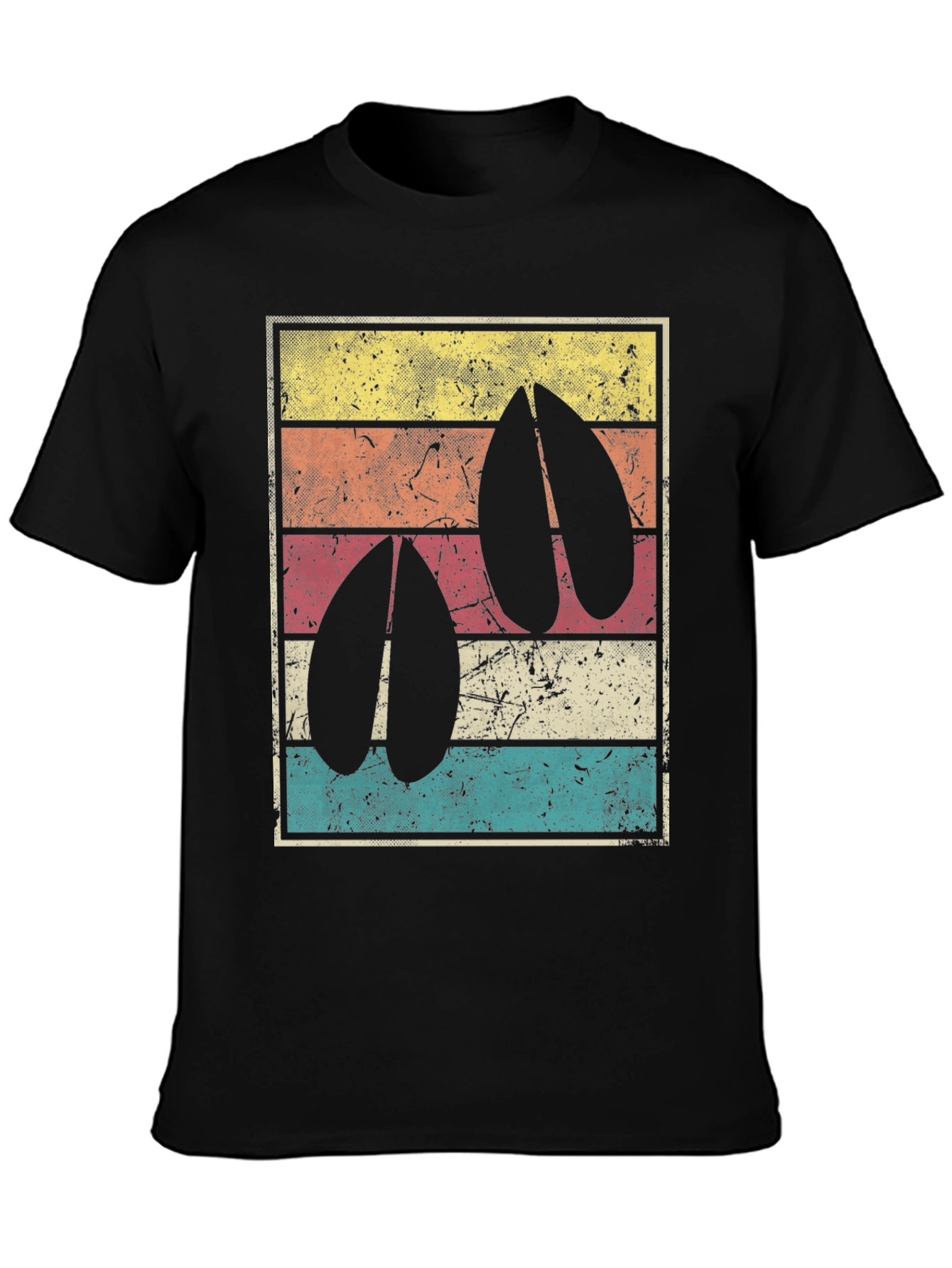 Retro Hoof Print Tee -  Wildlife Inspired Graphic T-Shirt