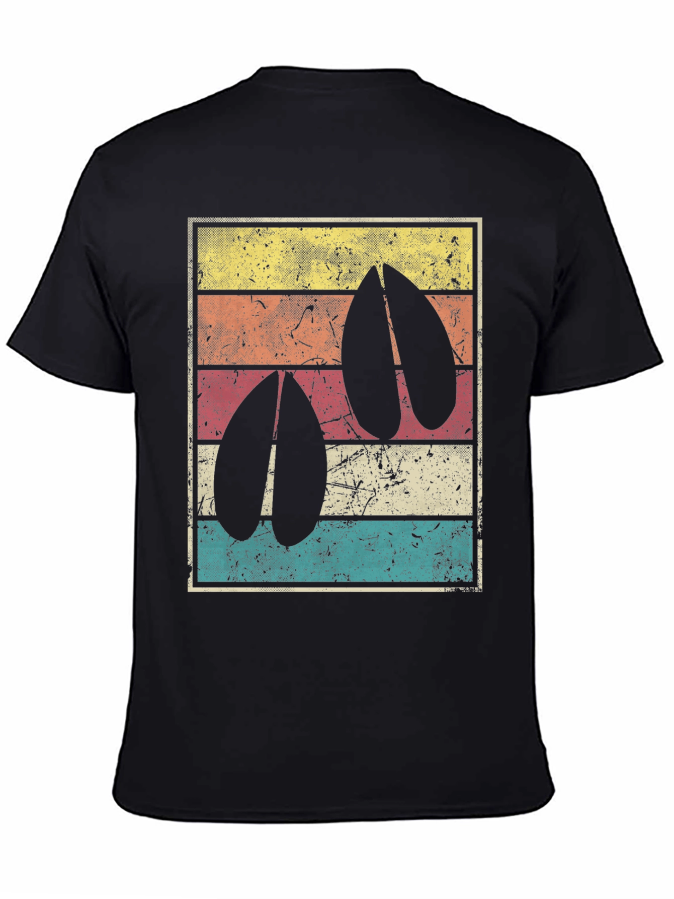 Retro Hoof Print Tee -  Wildlife Inspired Graphic T-Shirt