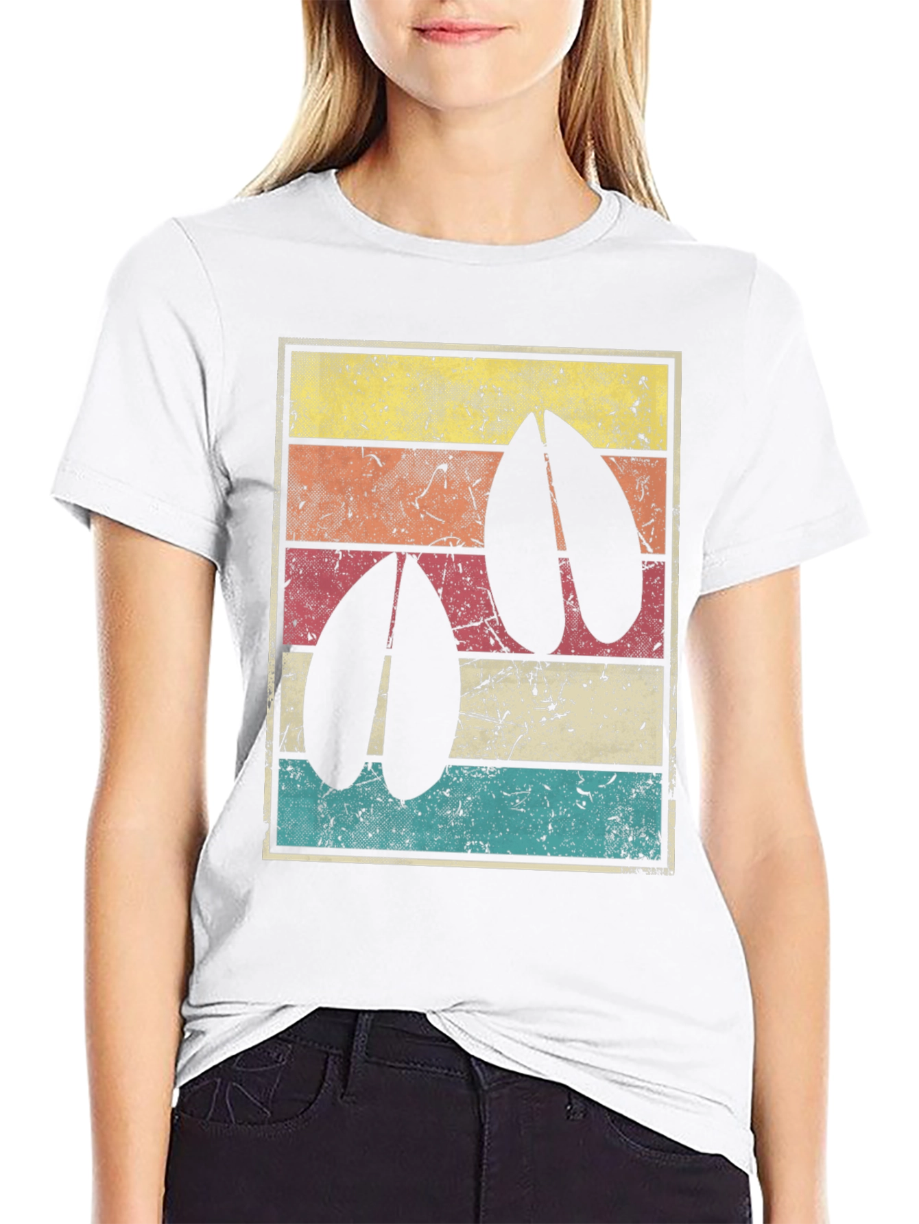 Retro Hoof Print Tee -  Wildlife Inspired Graphic T-Shirt