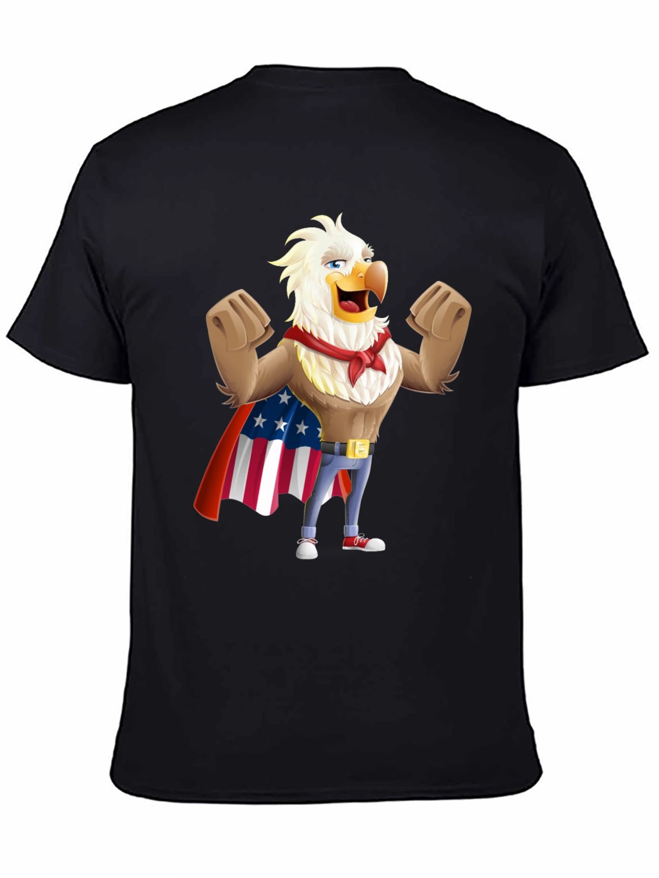 Eagle Superhero Graphic Tee - Patriotic Design