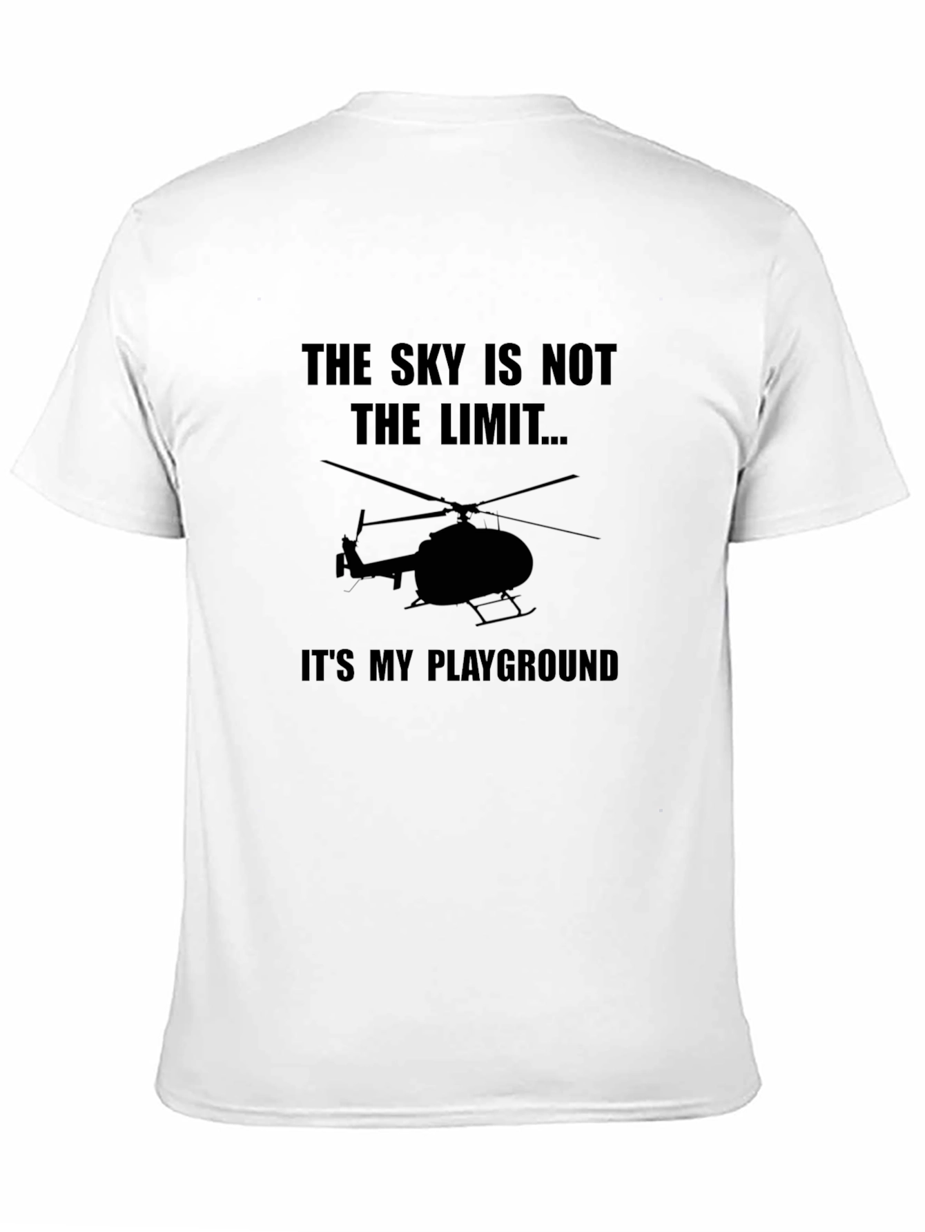 Skys Not The Limit Helicopter Graphic Tee