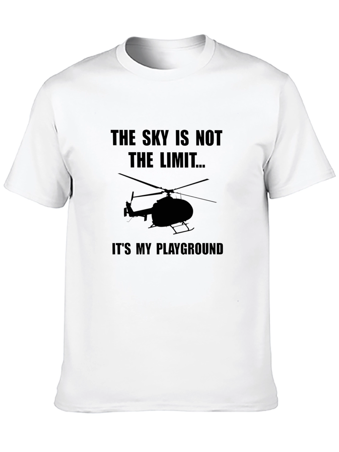 Skys Not The Limit Helicopter Graphic Tee