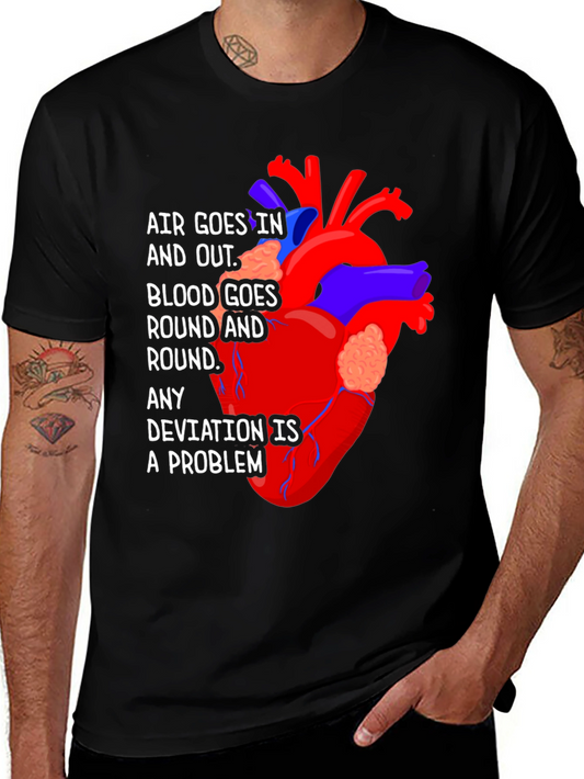 Anatomical Heart T-Shirt - Air & Blood Circulation