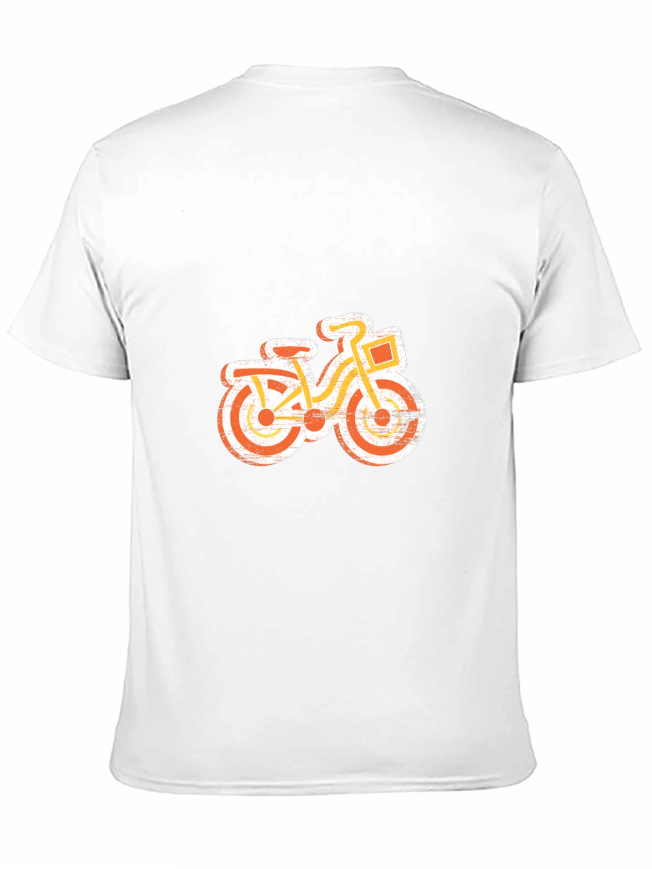 Retro Bike Graphic Tee - Black Cotton T-Shirt