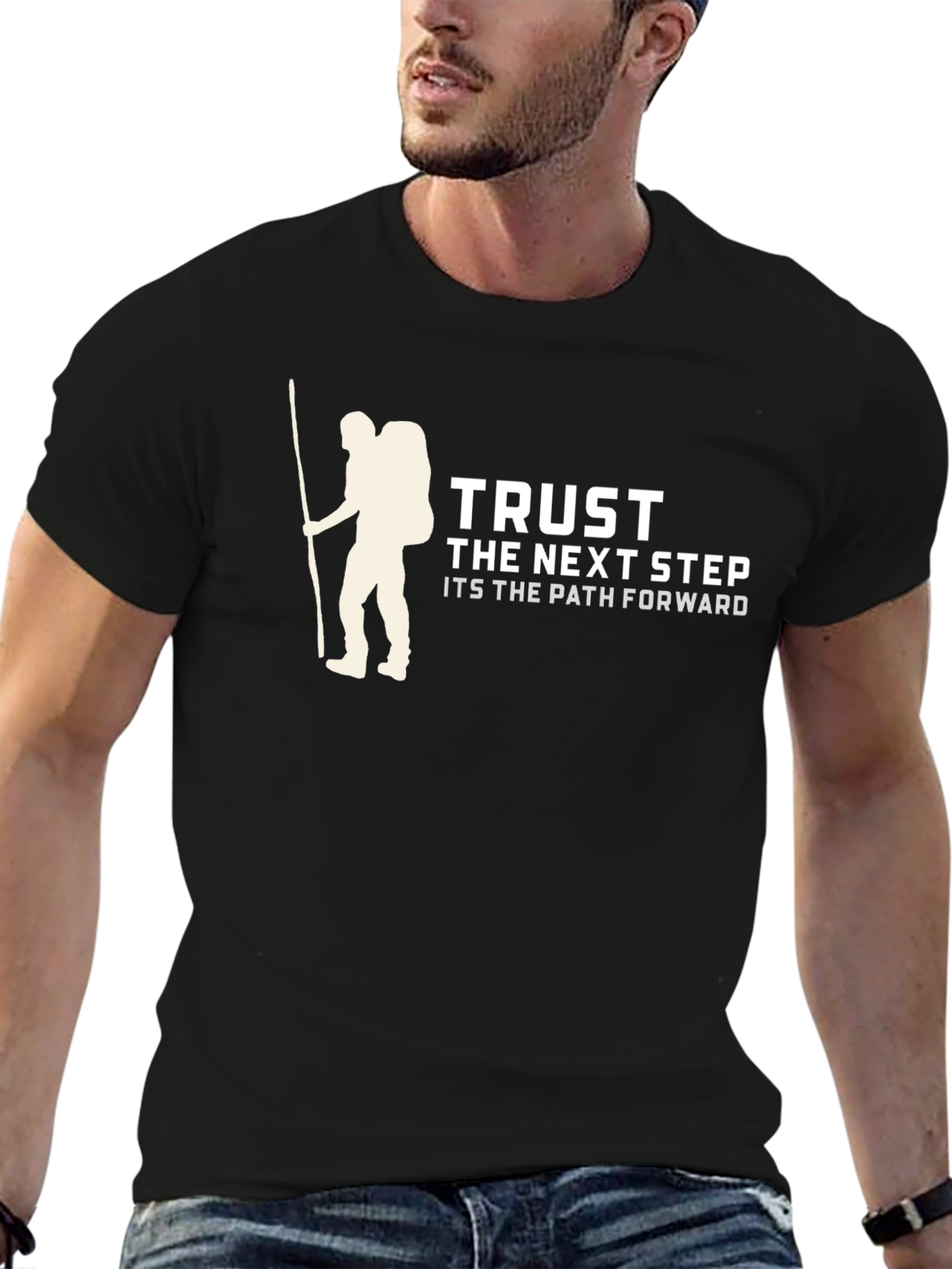 Trust the Next Step Graphic Tee - Hiking Inspired