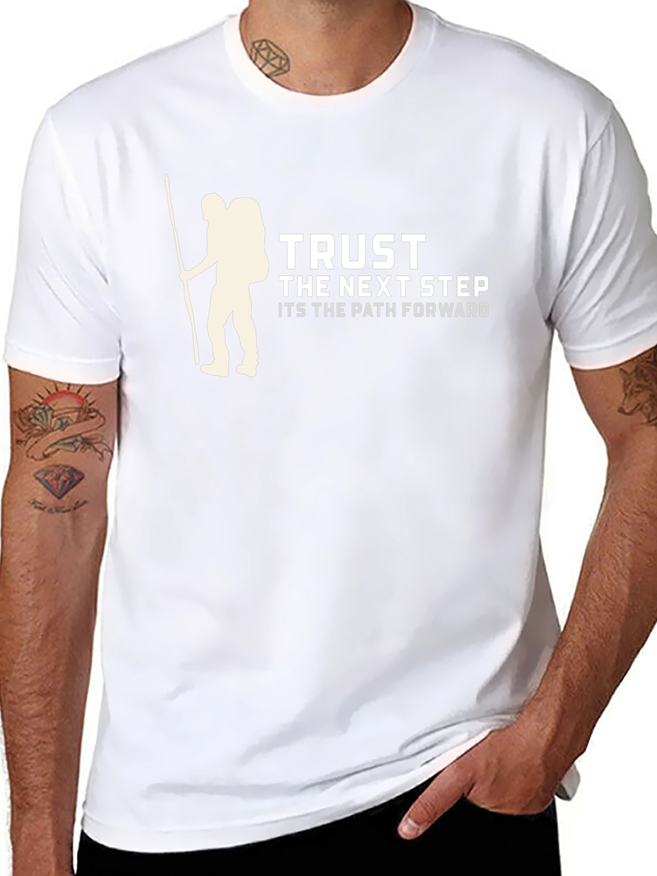 Trust the Next Step Graphic Tee - Hiking Inspired