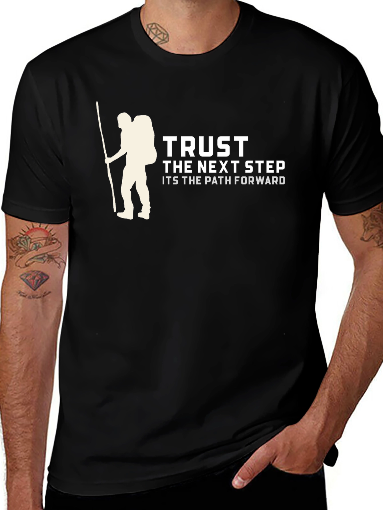 Trust the Next Step Graphic Tee - Hiking Inspired