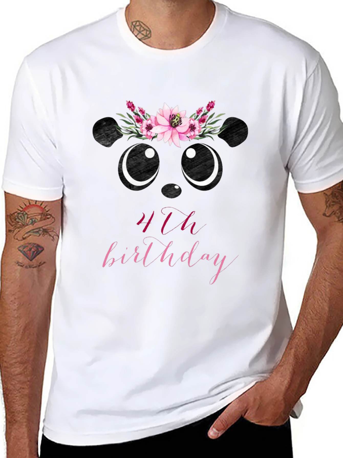 4th Birthday Panda T-Shirt