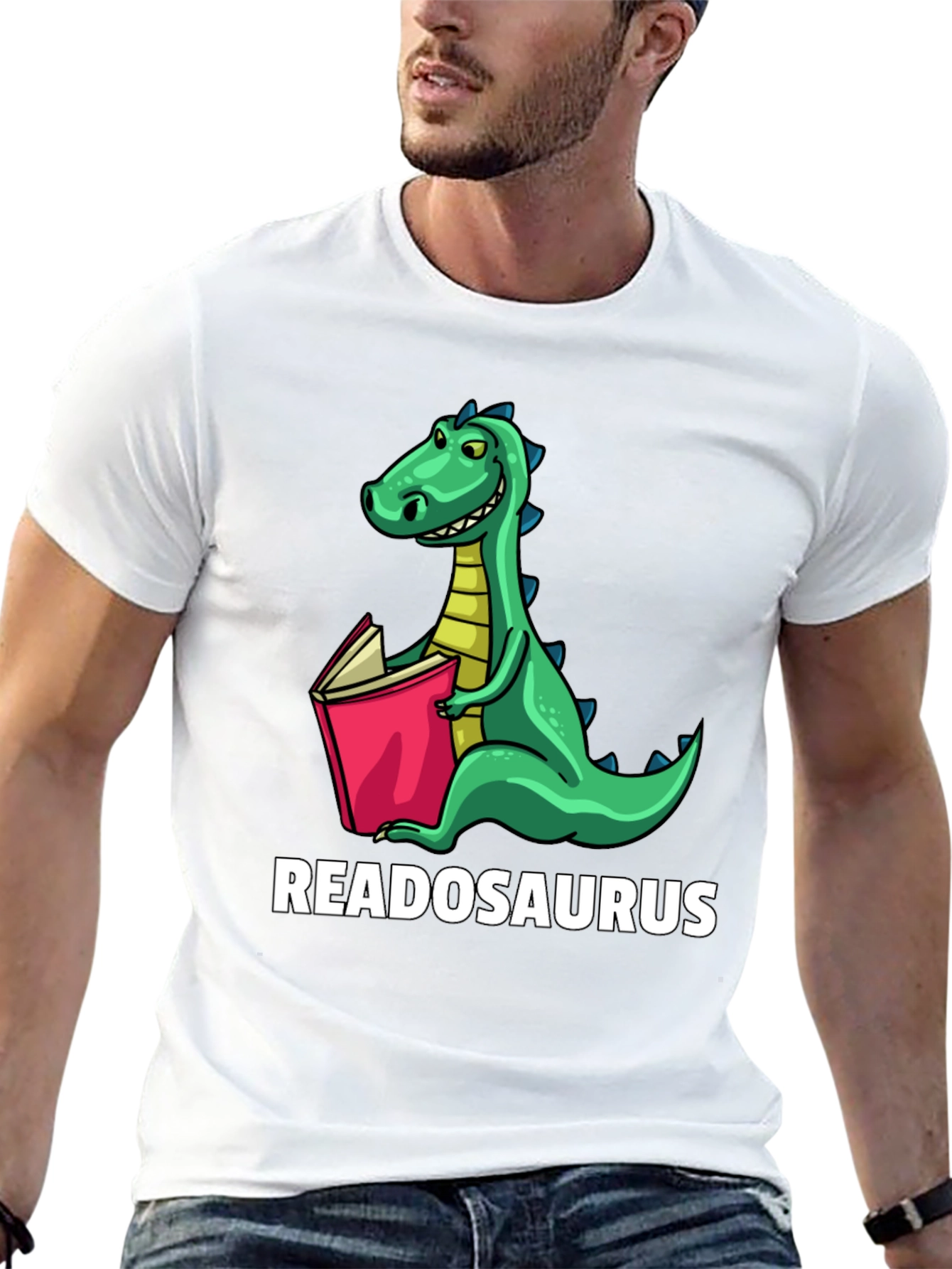 Readosaurus Dinosaur T-Shirt - Book Lover Tee