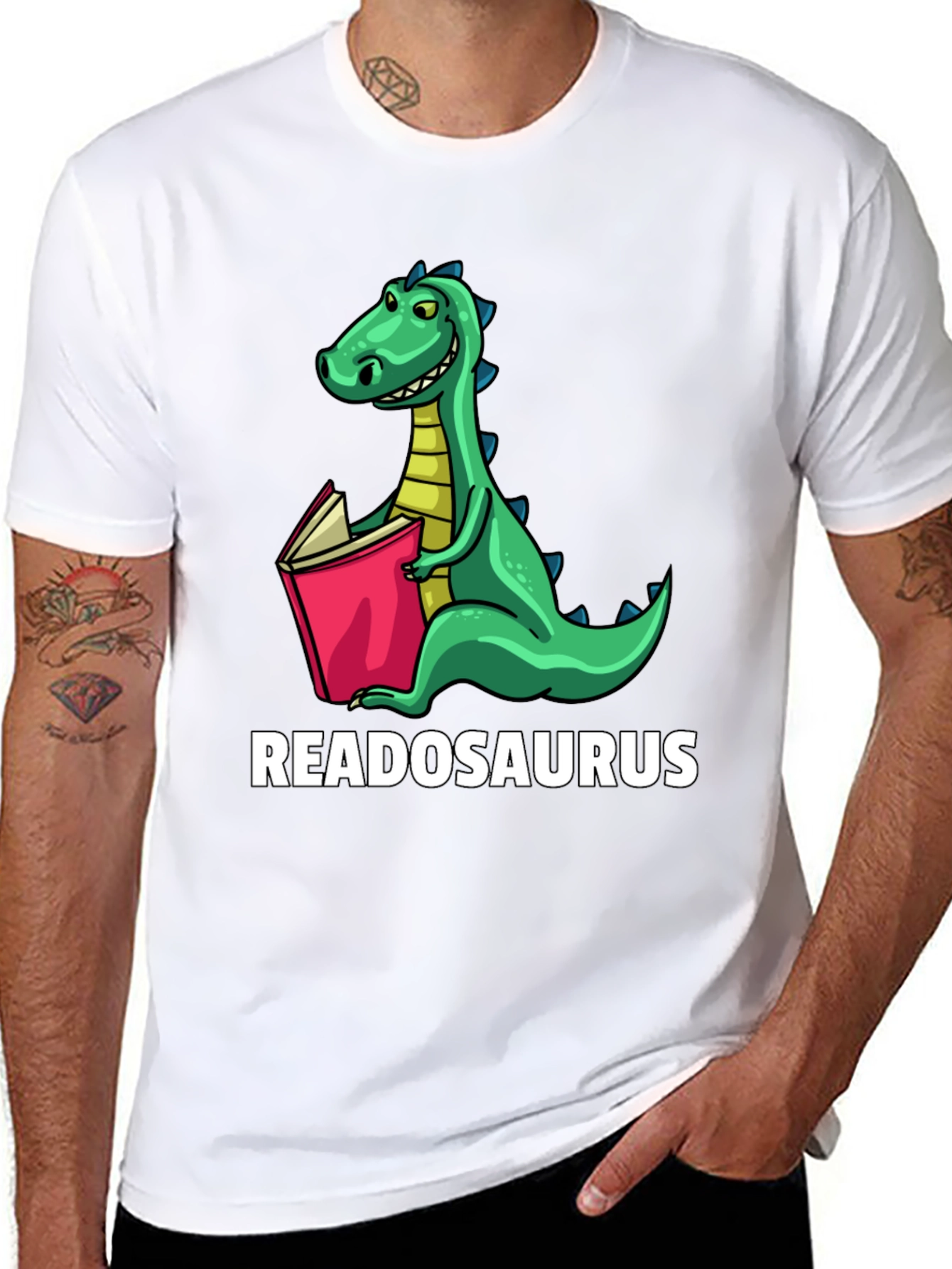 Readosaurus Dinosaur T-Shirt - Book Lover Tee