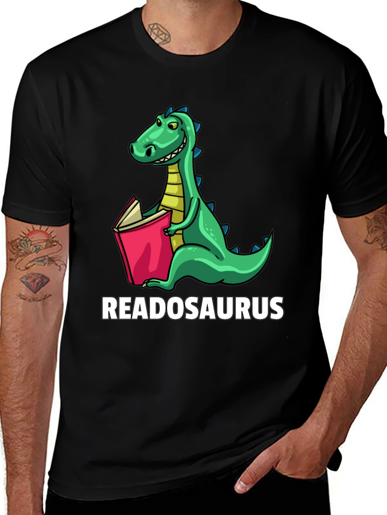 Readosaurus Dinosaur T-Shirt - Book Lover Tee