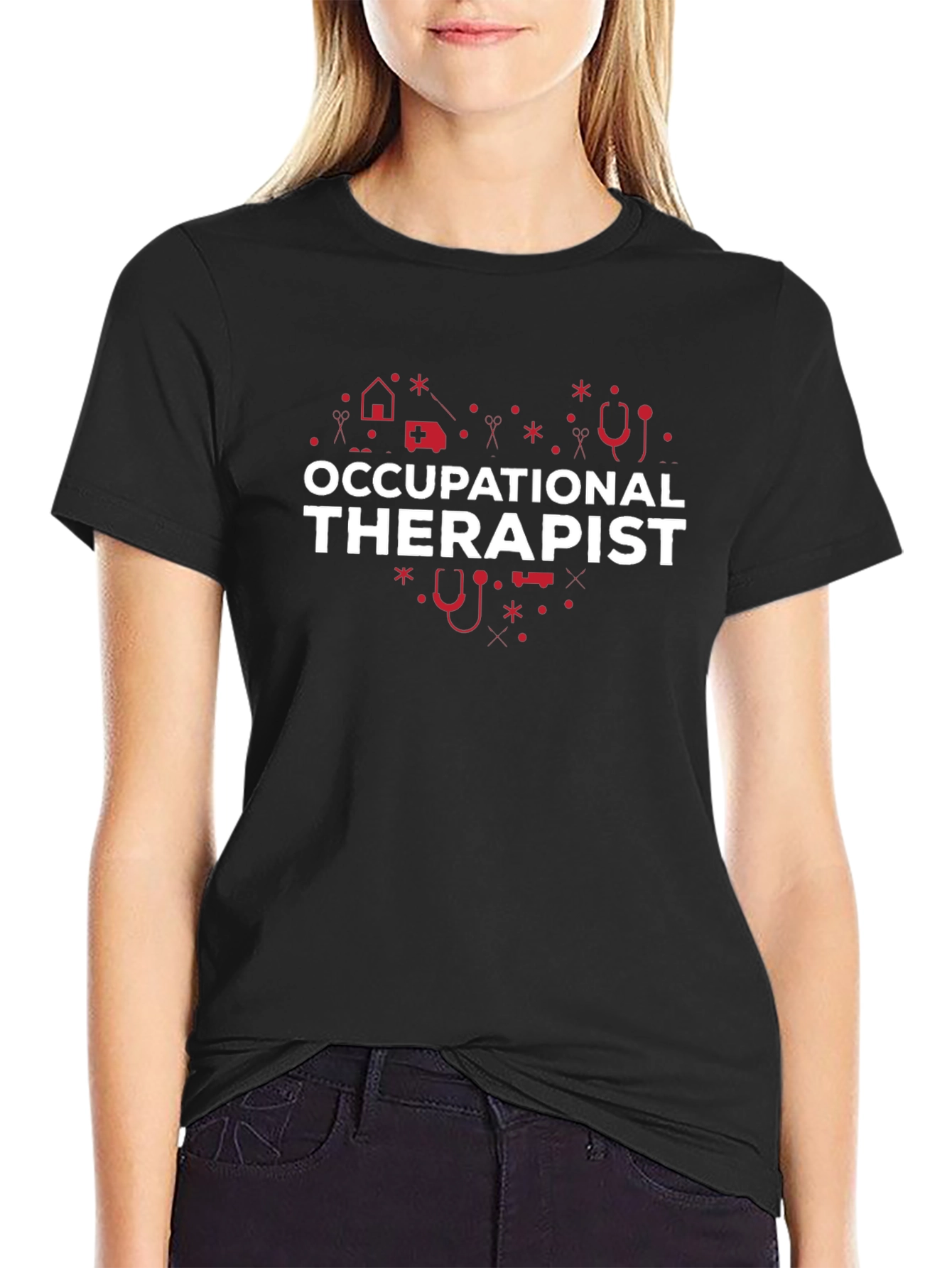 Occupational Therapist Heart Graphic T-Shirt