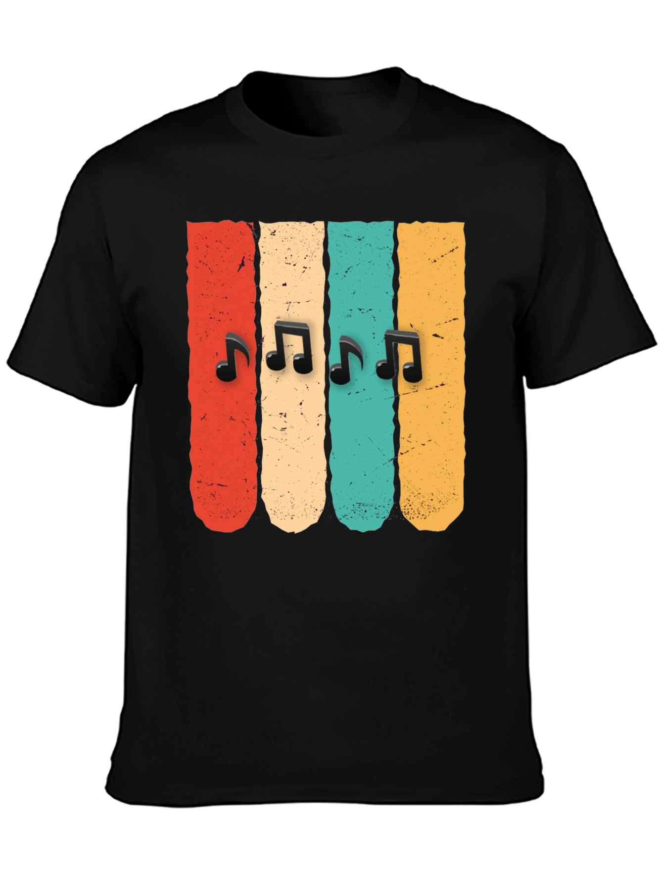 Retro Music Notes T-Shirt