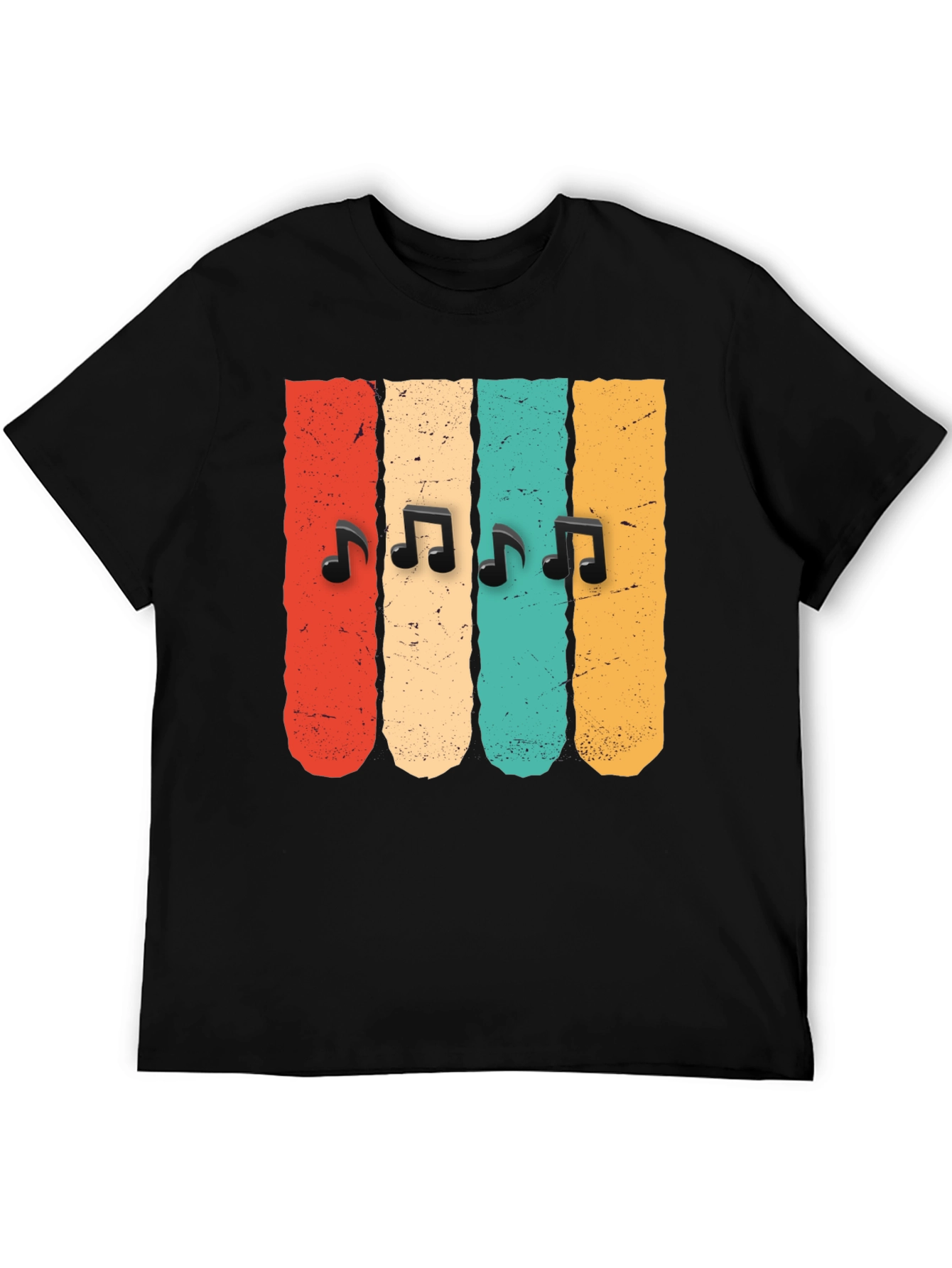 Retro Music Notes T-Shirt