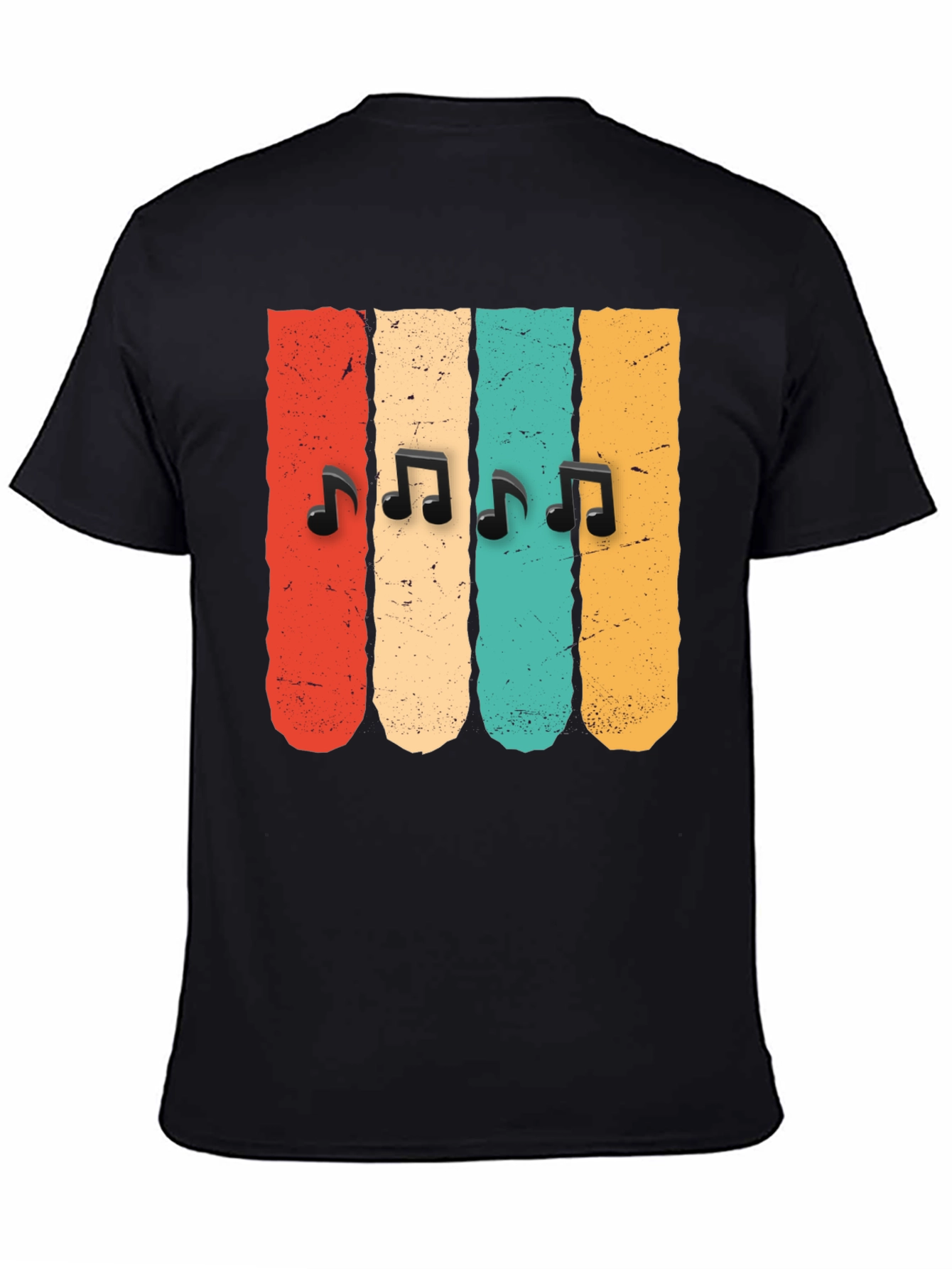 Retro Music Notes T-Shirt