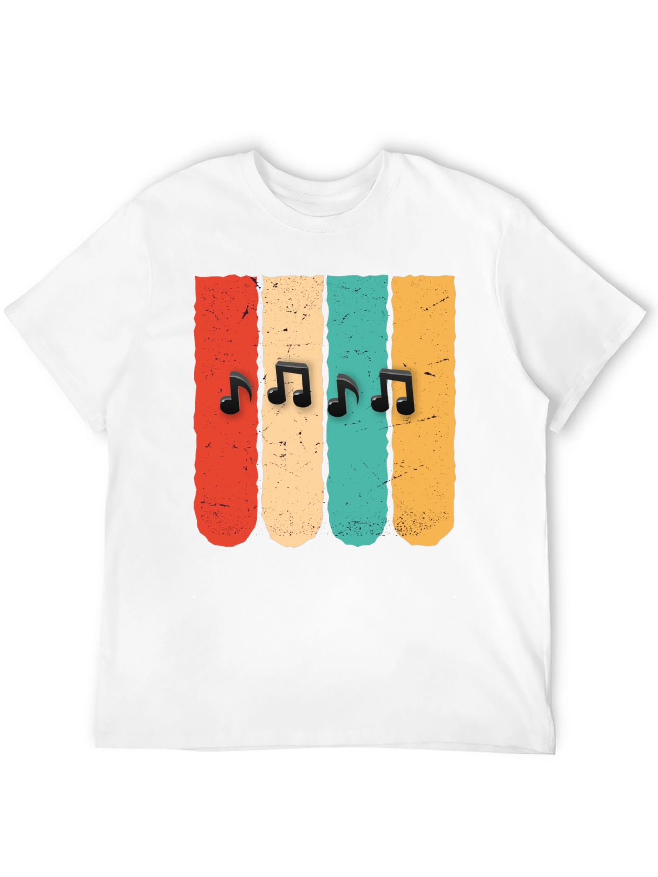 Retro Music Notes T-Shirt
