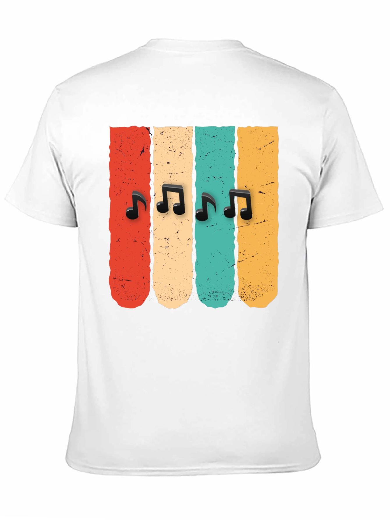 Retro Music Notes T-Shirt