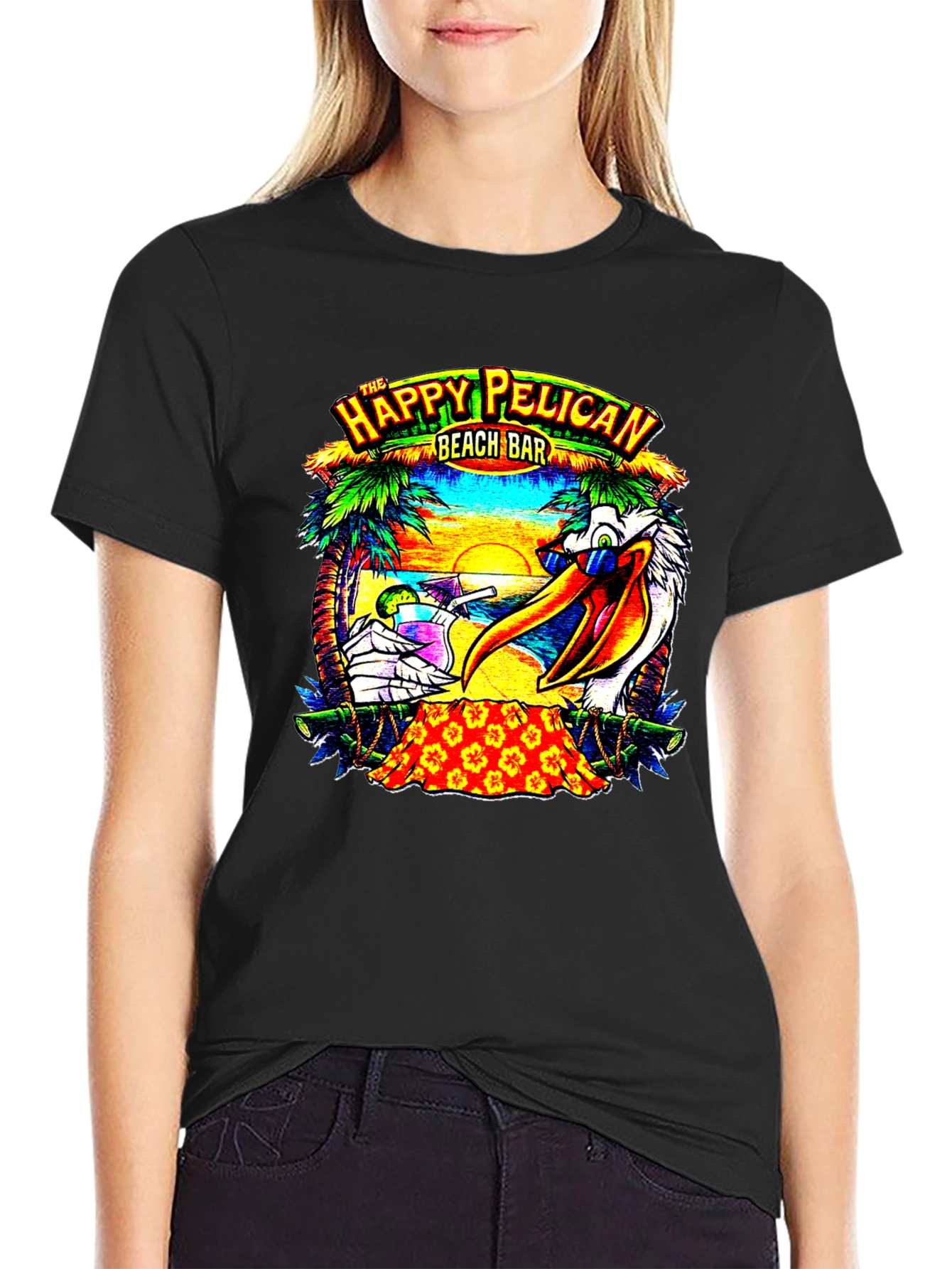 Happy Pelican Beach Bar T-Shirt