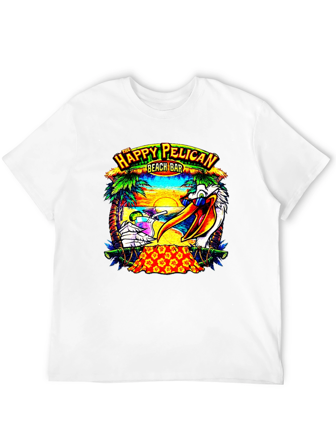 Happy Pelican Beach Bar T-Shirt