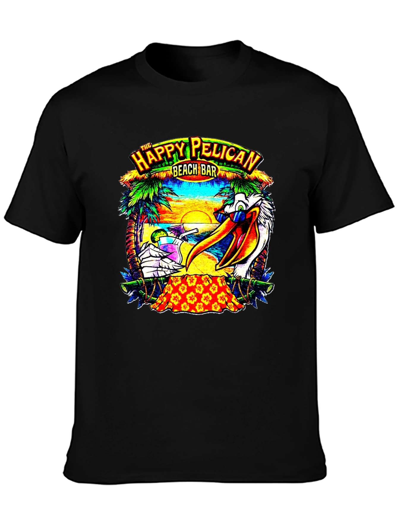 Happy Pelican Beach Bar T-Shirt
