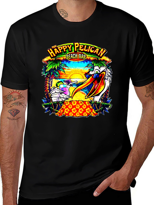 Happy Pelican Beach Bar T-Shirt