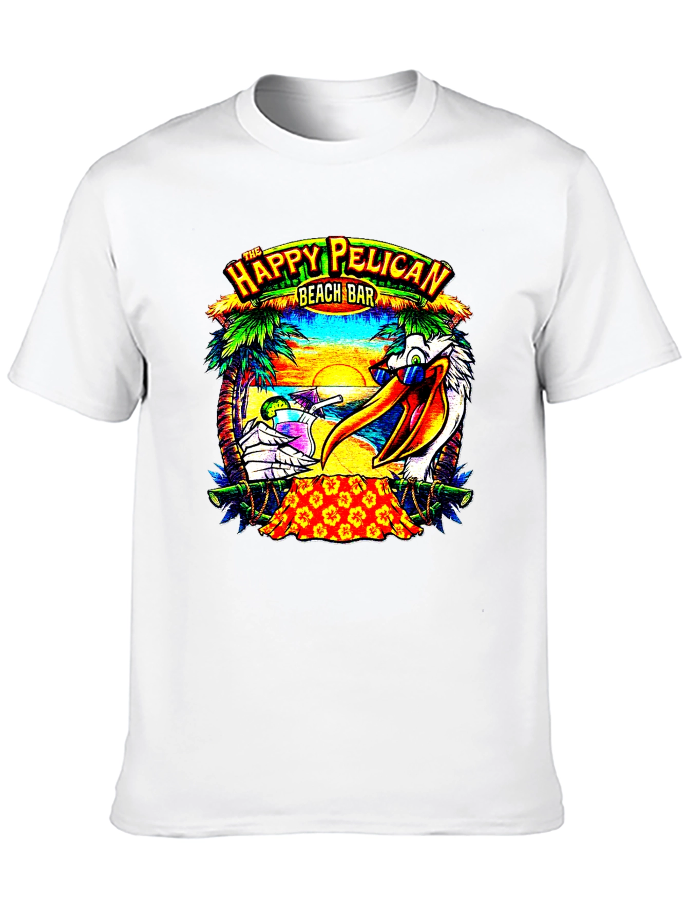 Happy Pelican Beach Bar T-Shirt