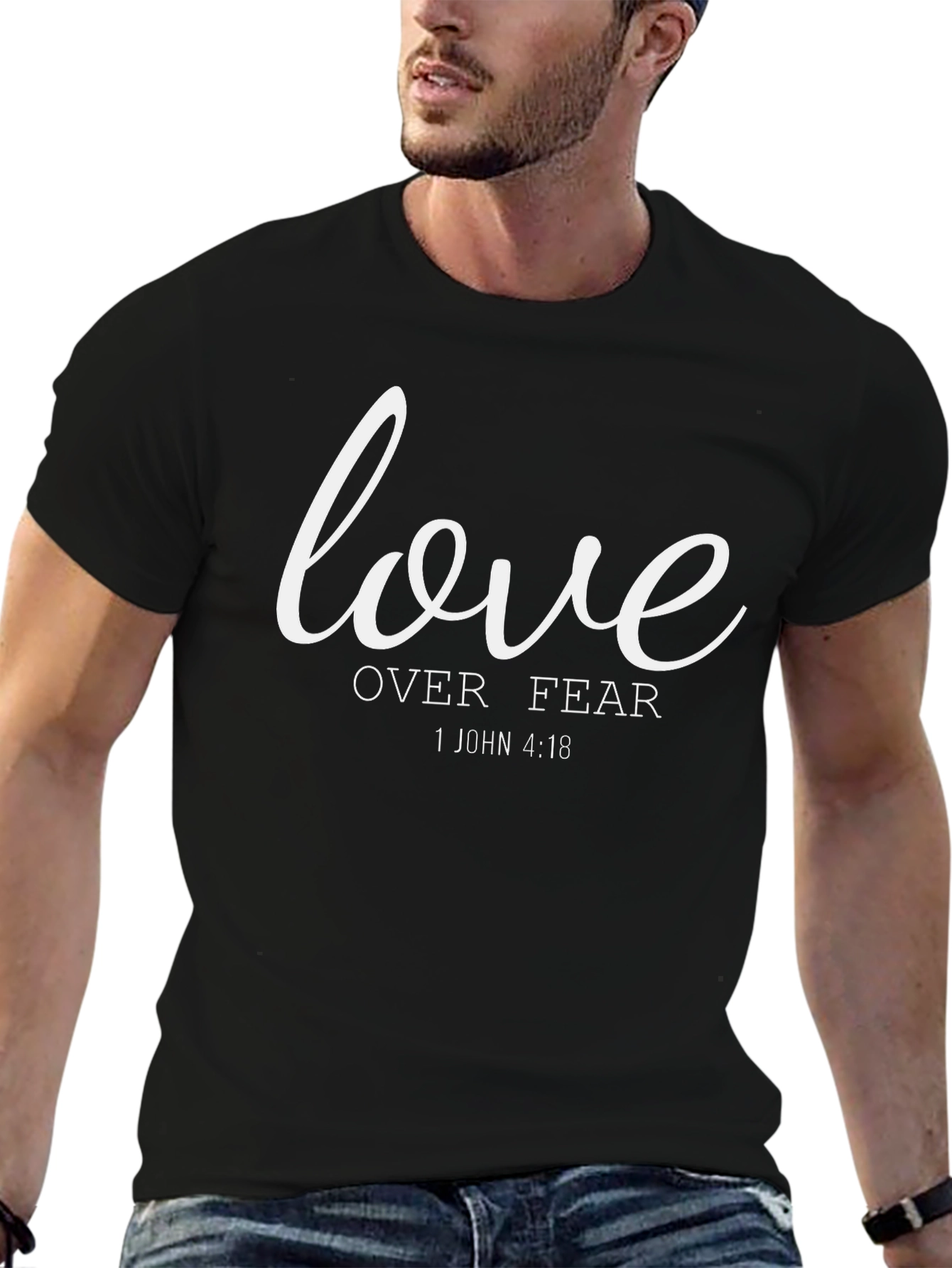 Love Over Fear T-Shirt - Christian Faith Apparel