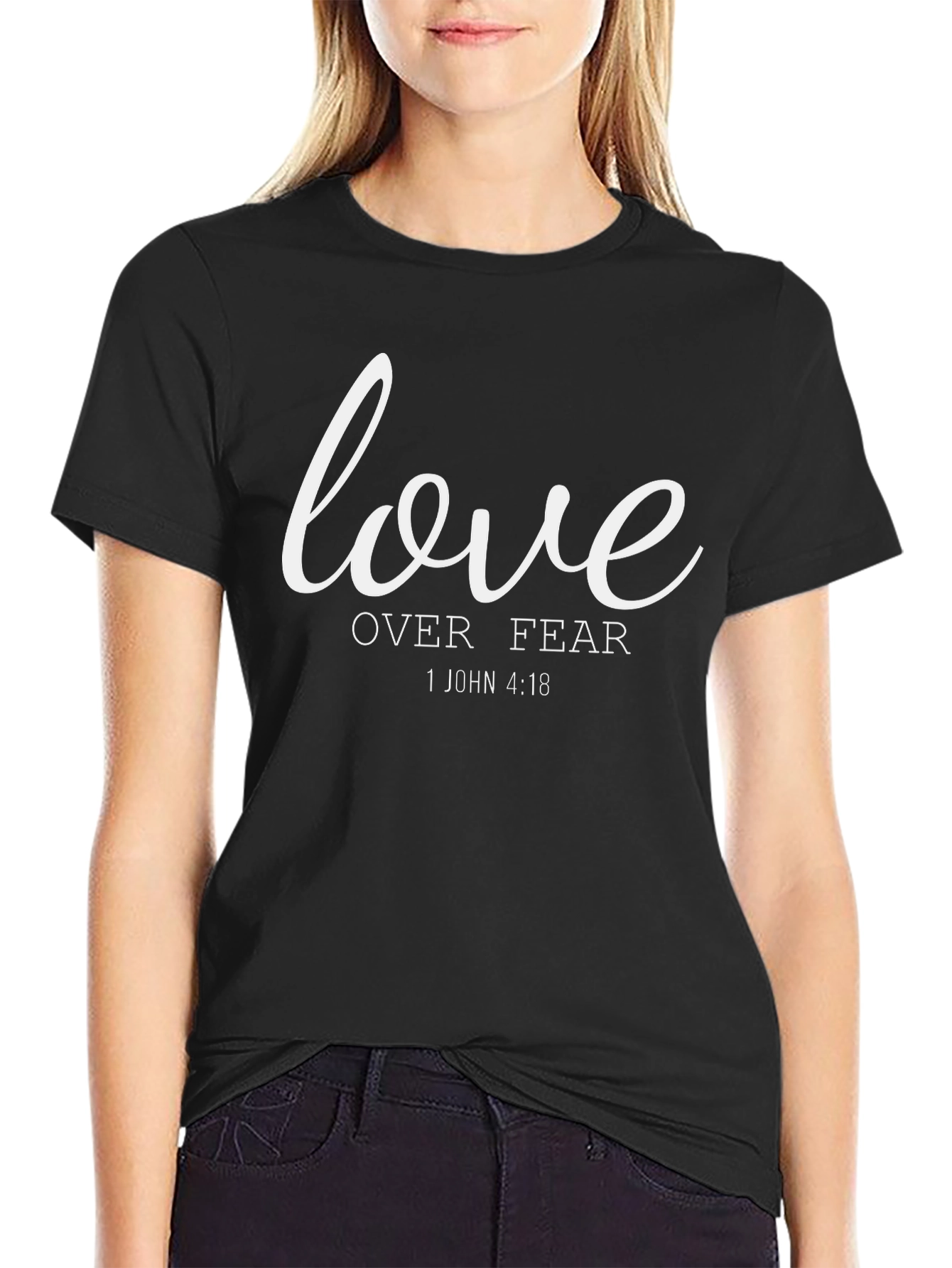Love Over Fear T-Shirt - Christian Faith Apparel