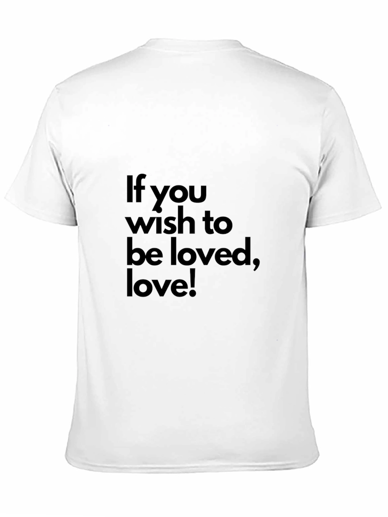 Inspirational Love Graphic Tee - Stylish Black T-Shirt