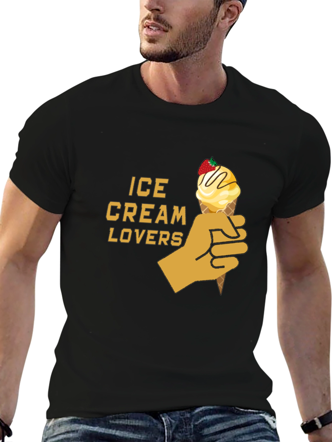 Ice Cream Lovers Graphic T-Shirt