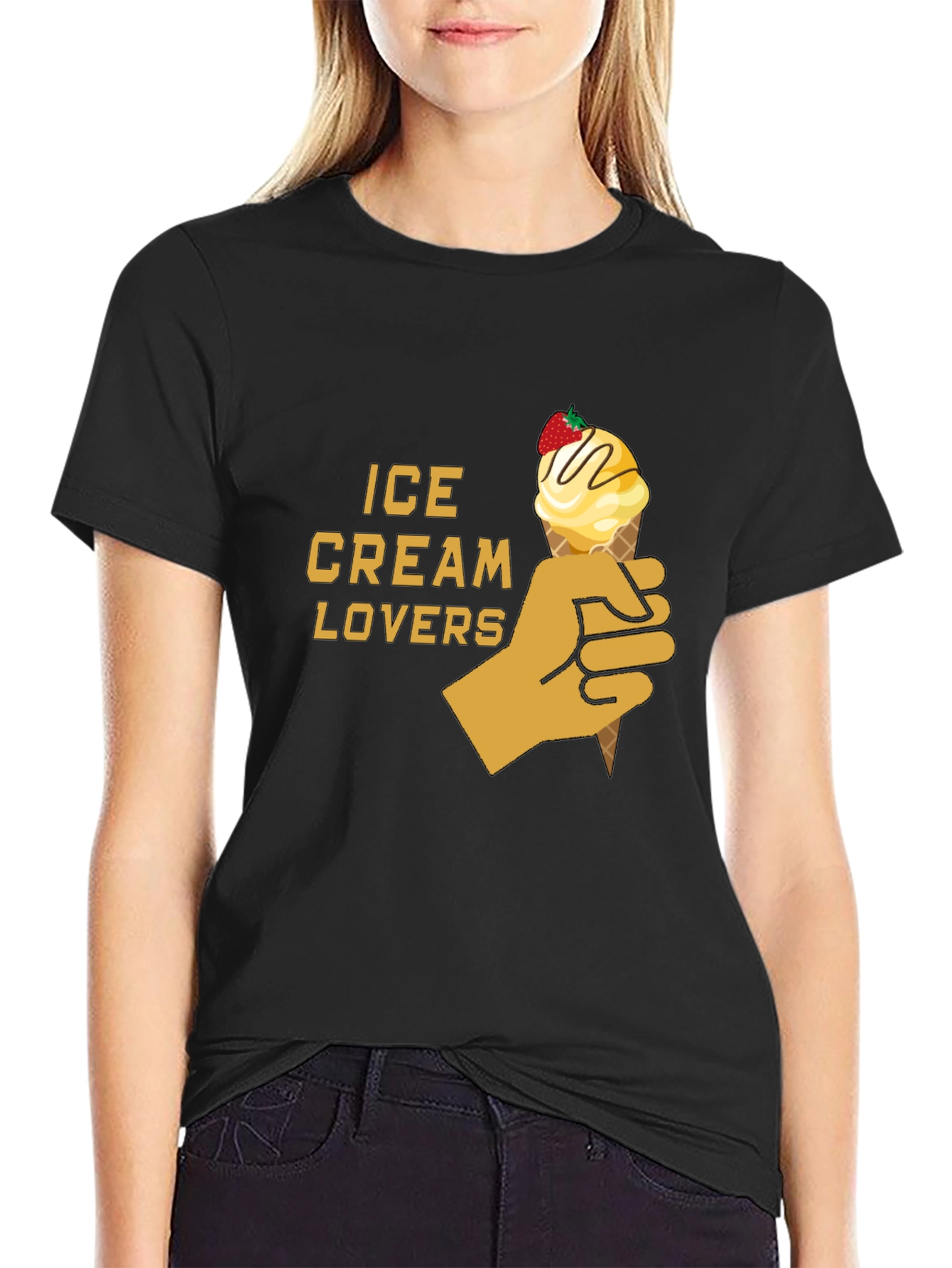 Ice Cream Lovers Graphic T-Shirt
