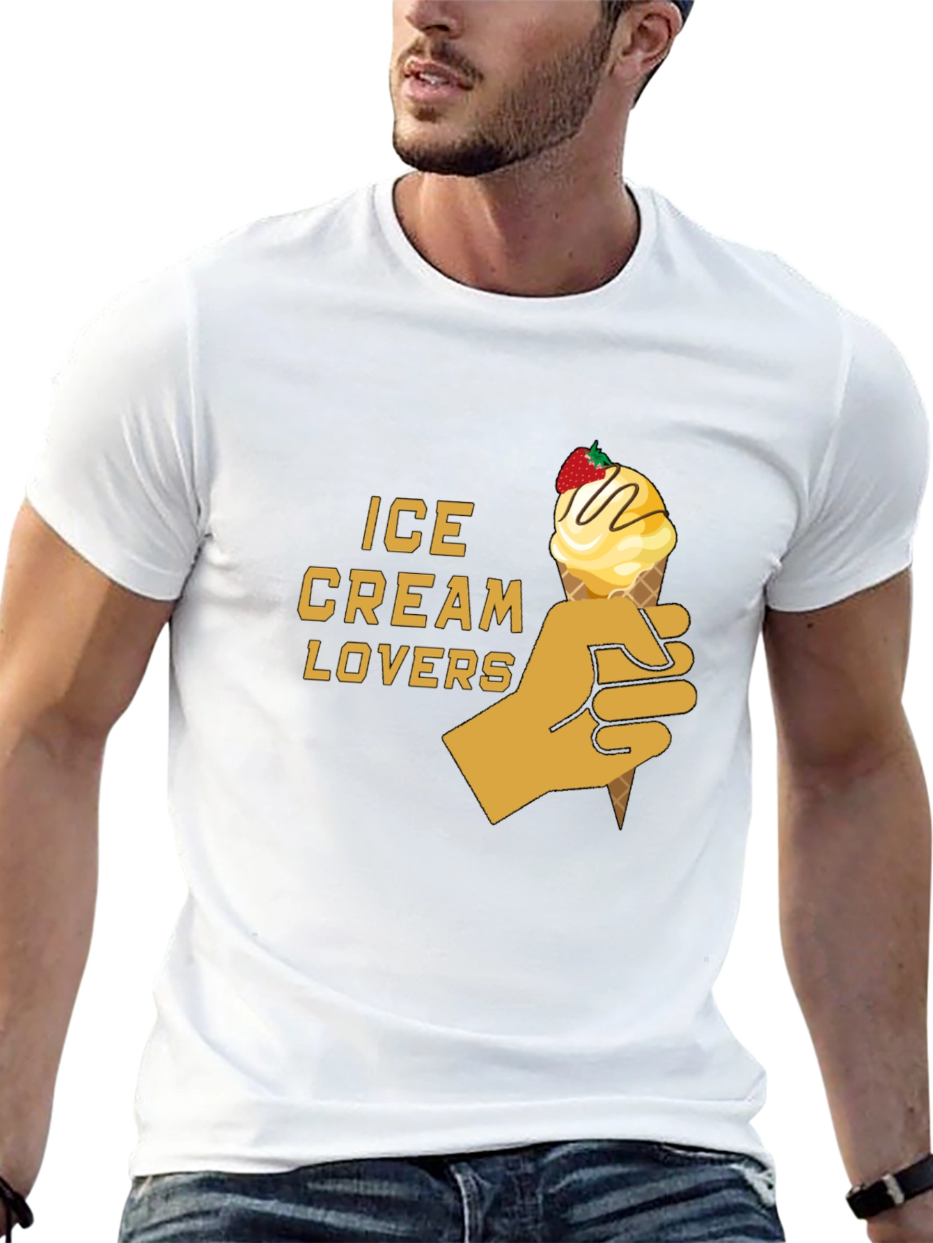 Ice Cream Lovers Graphic T-Shirt