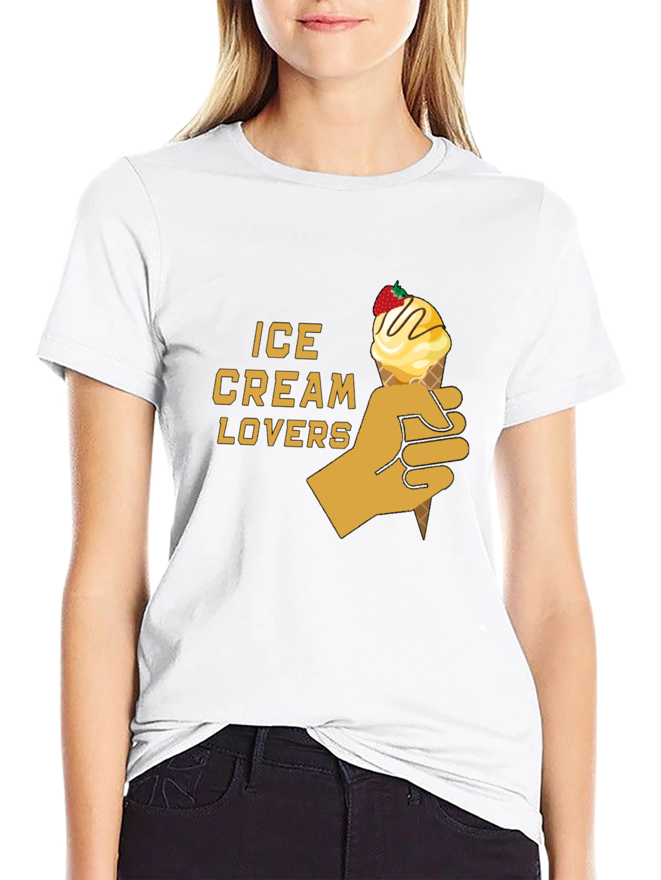 Ice Cream Lovers Graphic T-Shirt