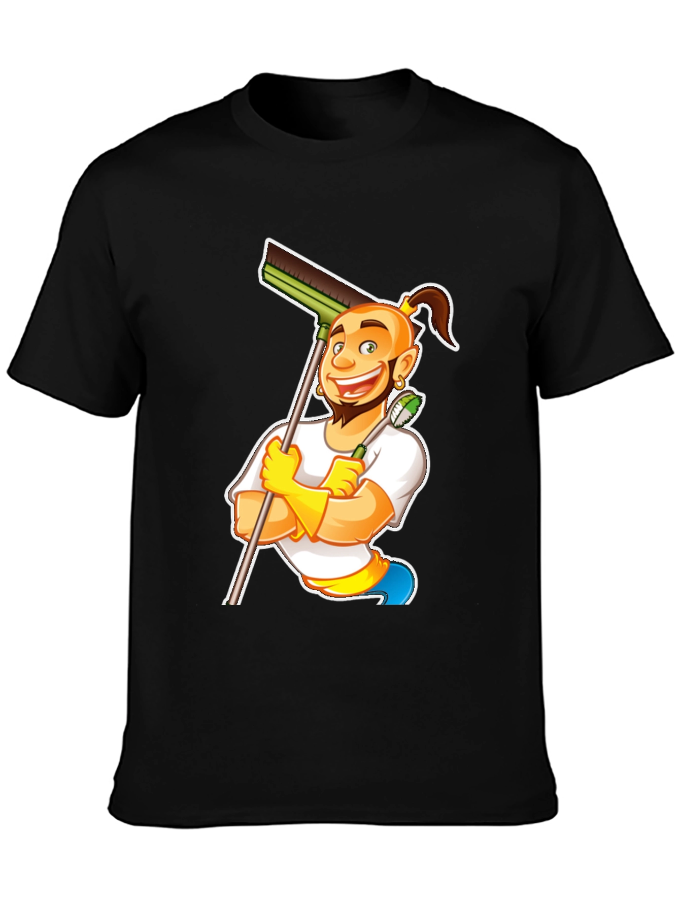 Funny Cleaning Cartoon T-Shirt