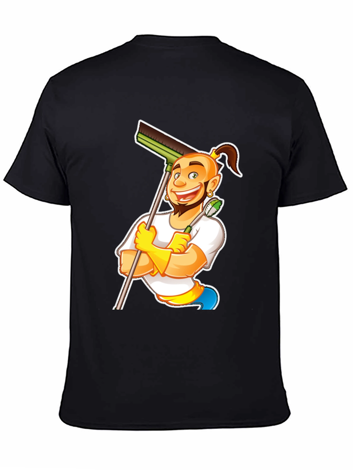 Funny Cleaning Cartoon T-Shirt