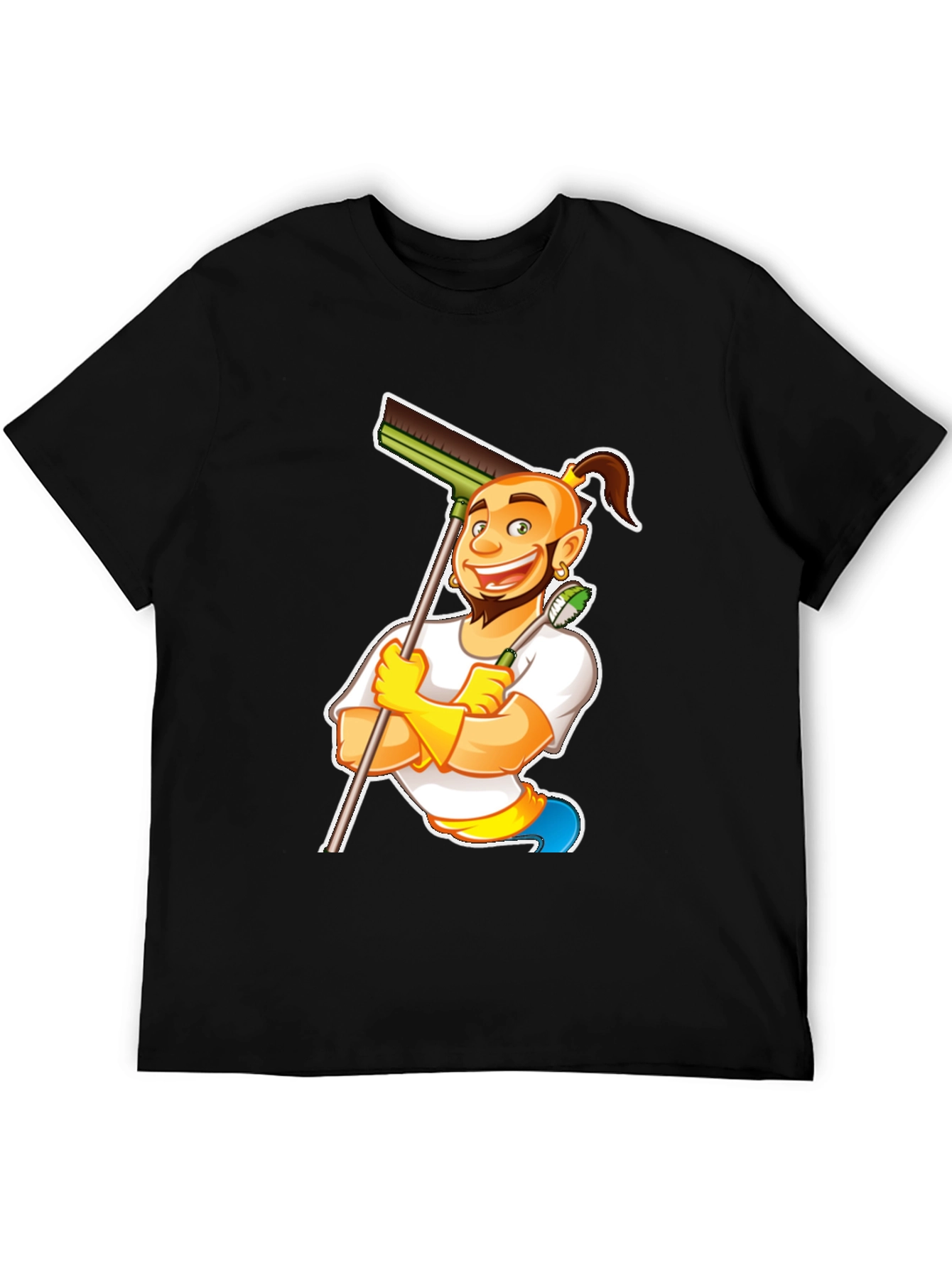 Funny Cleaning Cartoon T-Shirt