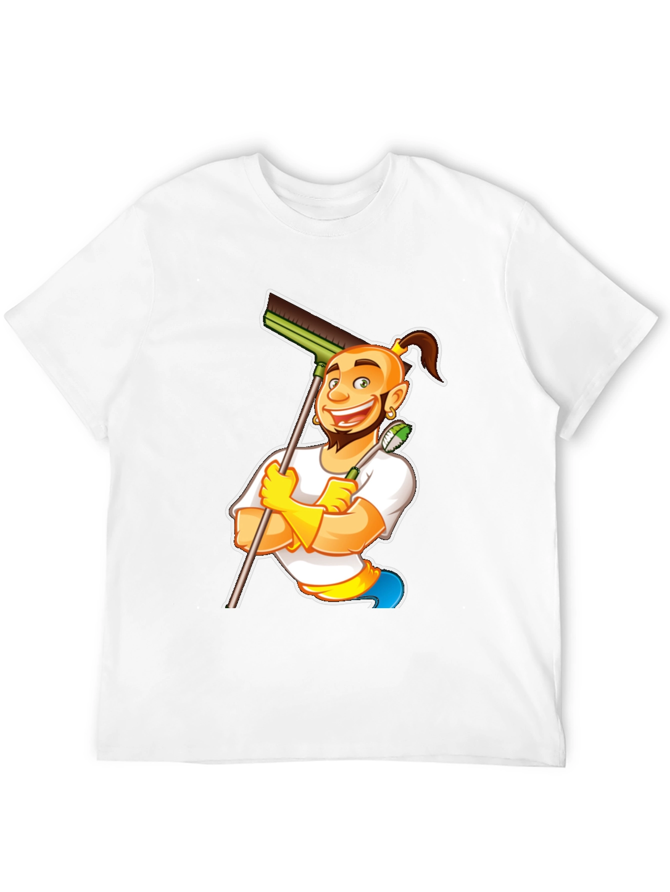 Funny Cleaning Cartoon T-Shirt