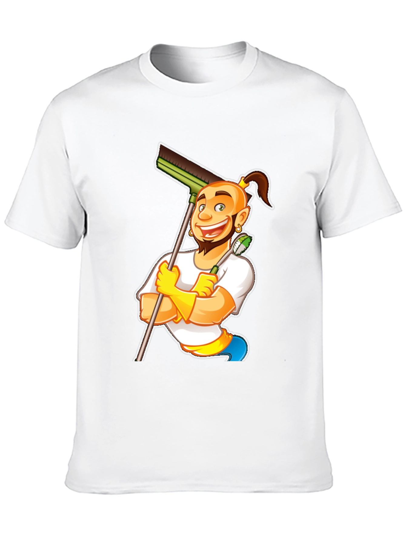 Funny Cleaning Cartoon T-Shirt