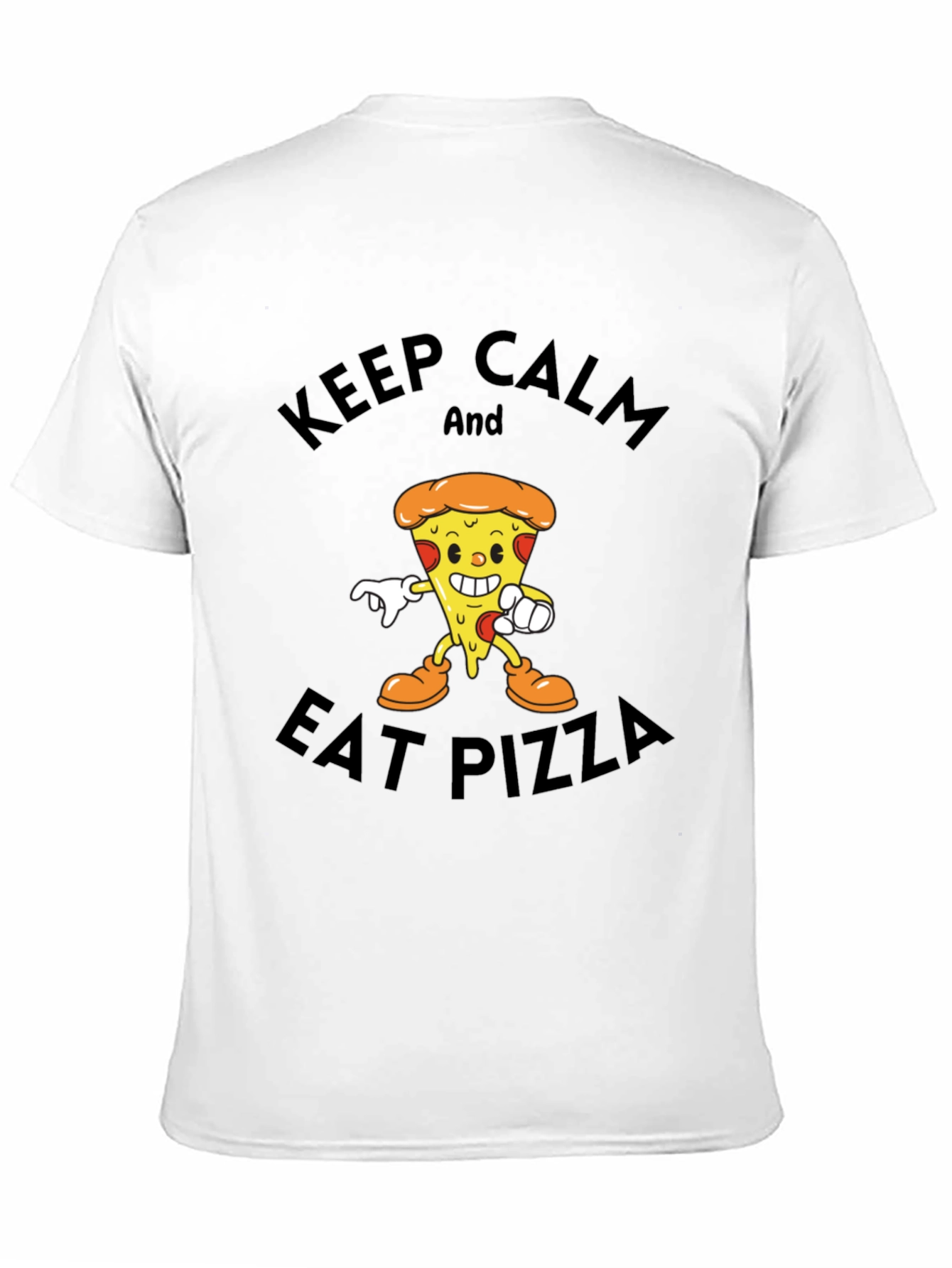 Keep Calm and Eat Pizza Graphic T-Shirt