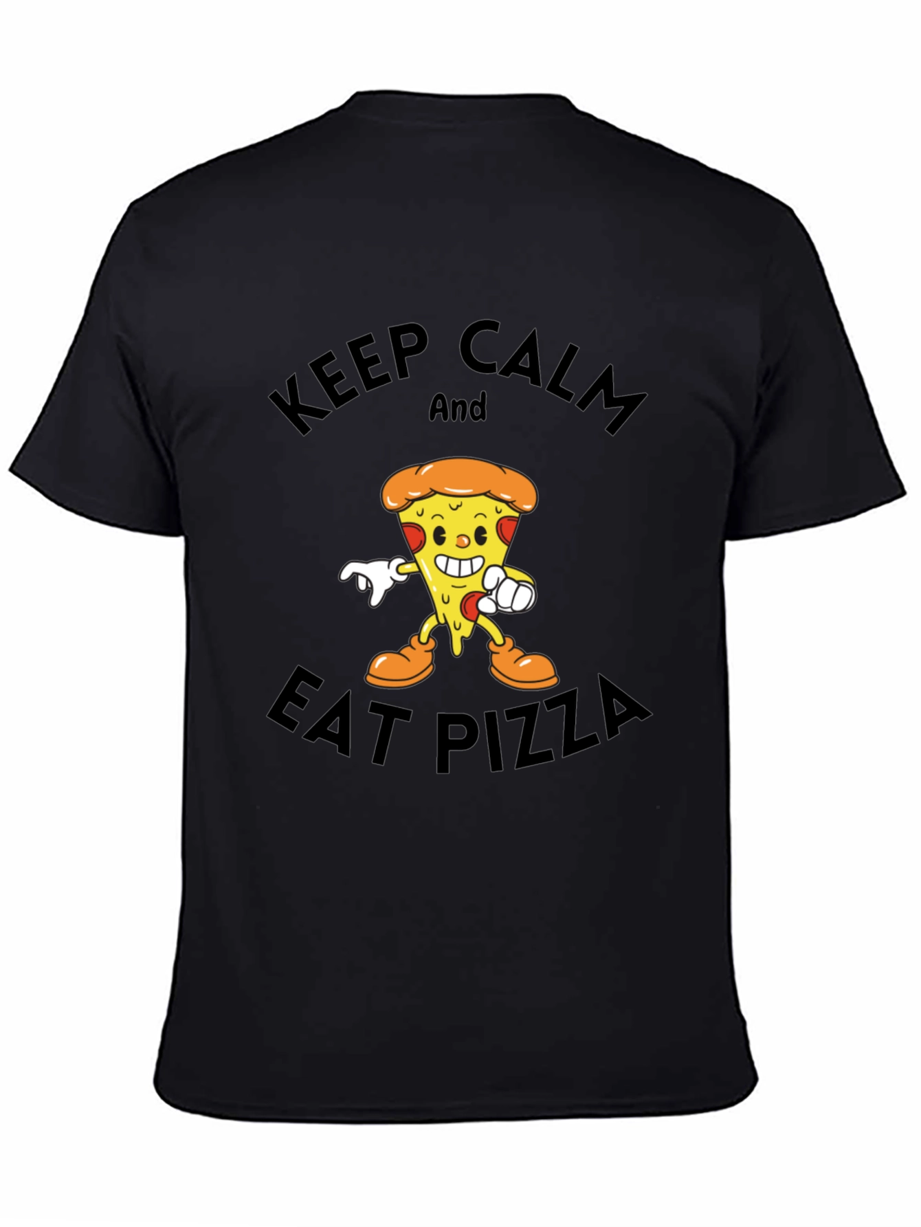 Keep Calm and Eat Pizza Graphic T-Shirt