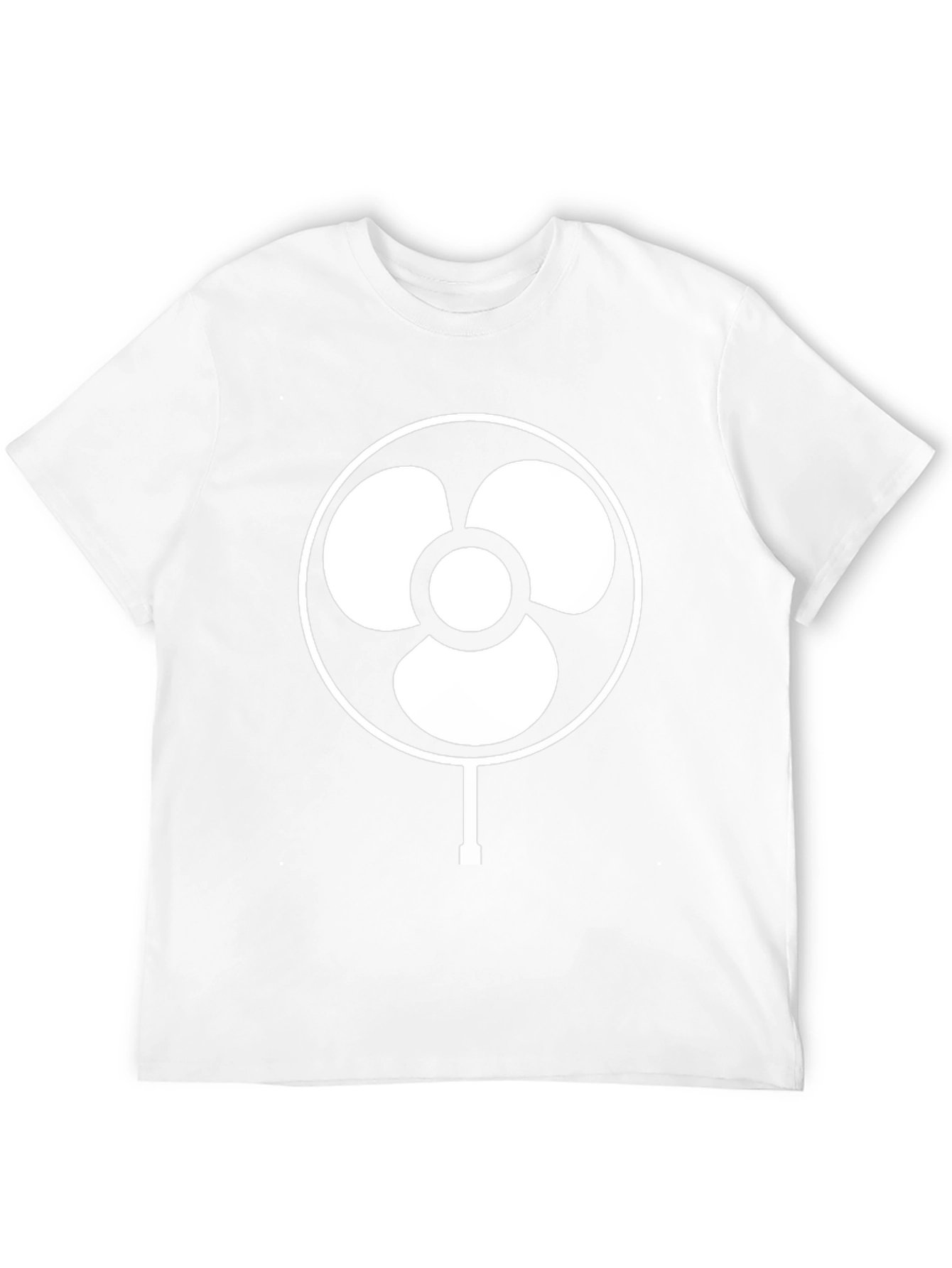 Retro Fan Graphic Tee - Cool Black T-Shirt