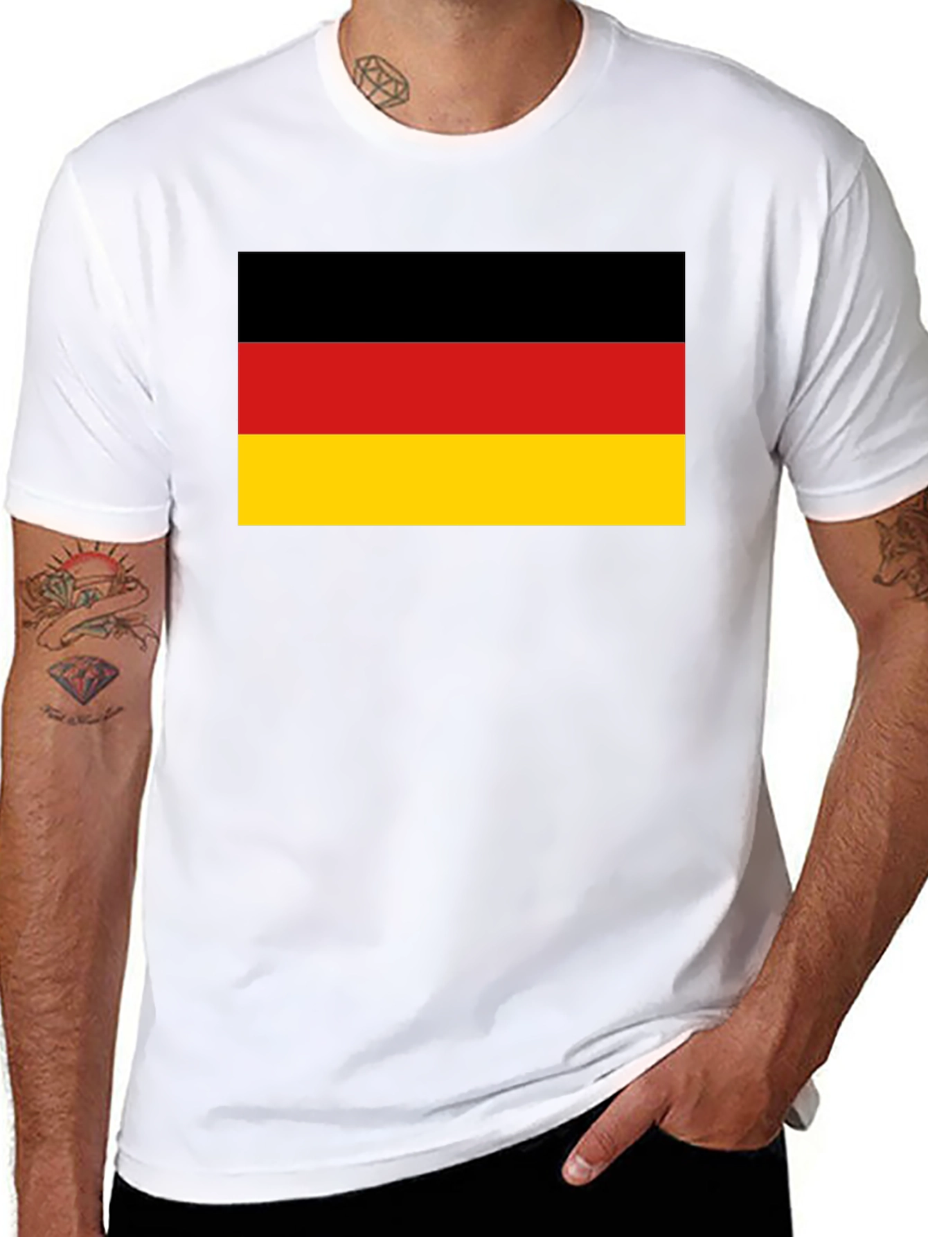 Germany Flag T-Shirt - Black Cotton Tee