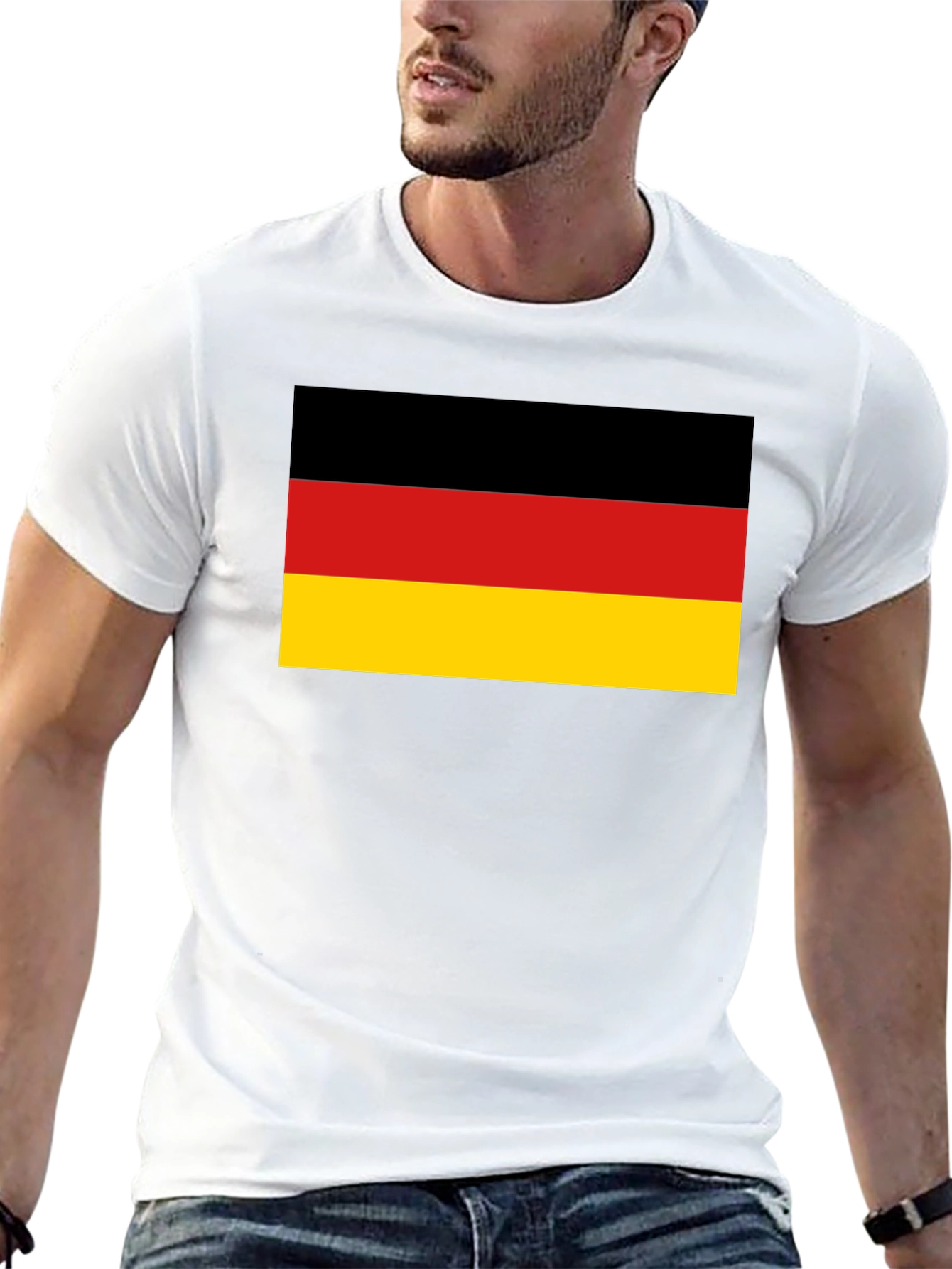 Germany Flag T-Shirt - Black Cotton Tee