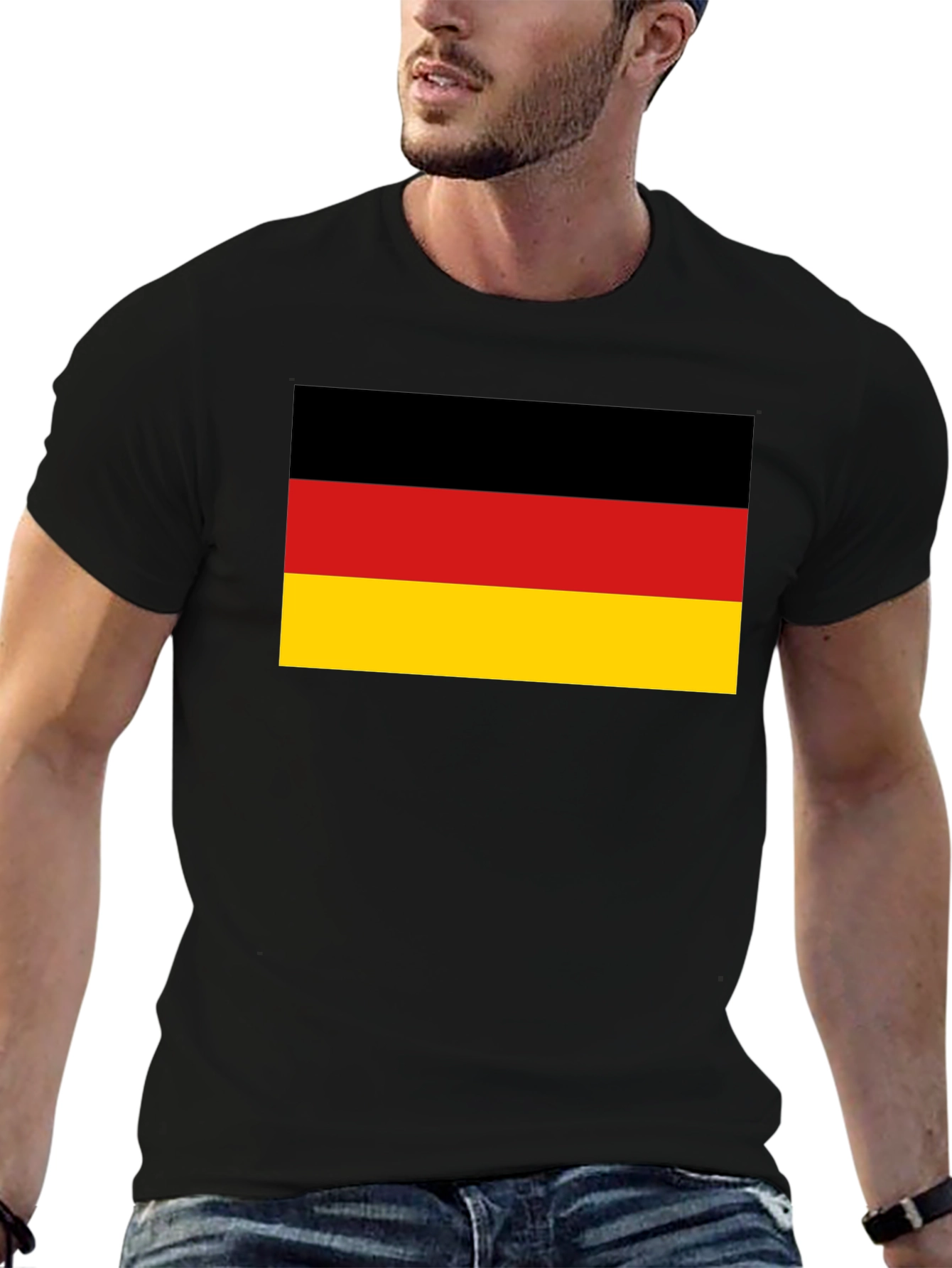 Germany Flag T-Shirt - Black Cotton Tee
